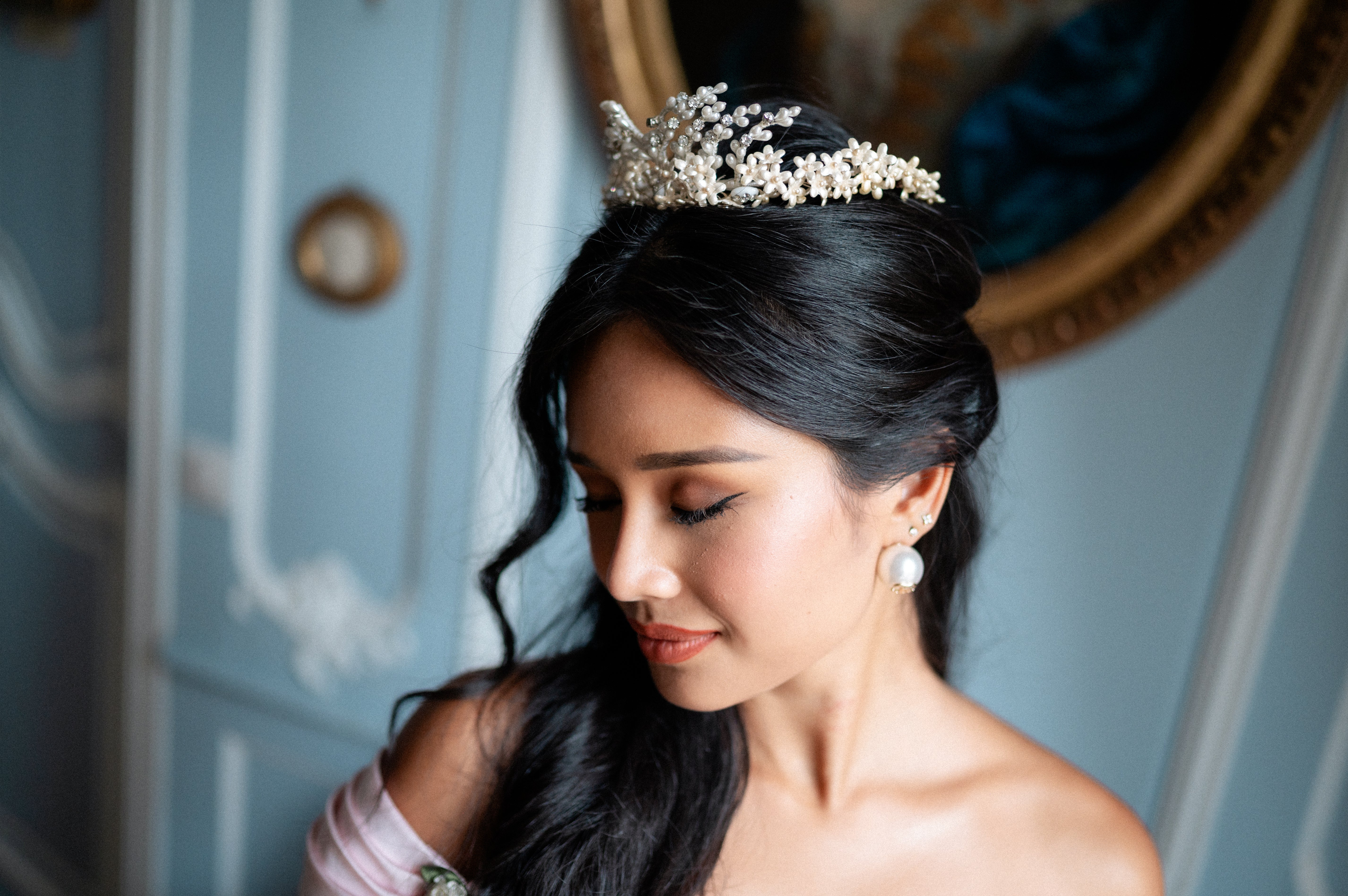 Solène Gisèle Les couronnes Cire et Strass couronne de mariée vintage