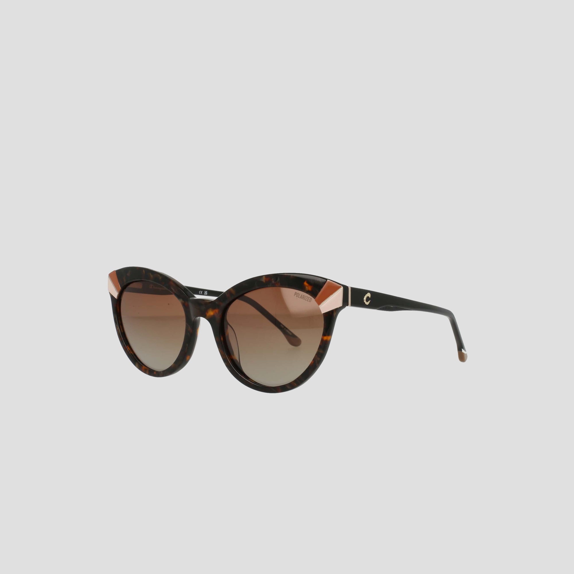 Champion Lunettes Soleil Cat Eye Polarisées Marbled Cocoa