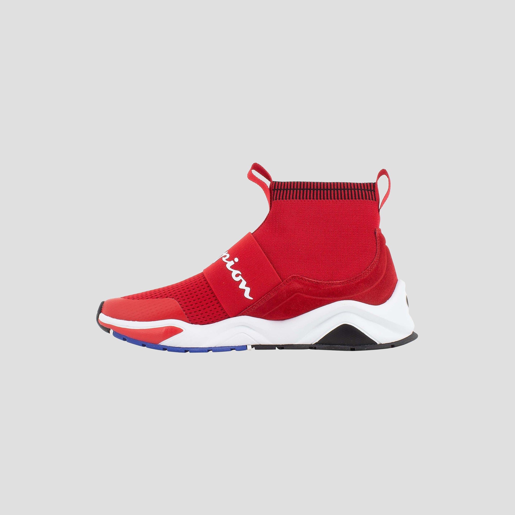 Champion Rally Pro baskets enfant rouge montantes knit