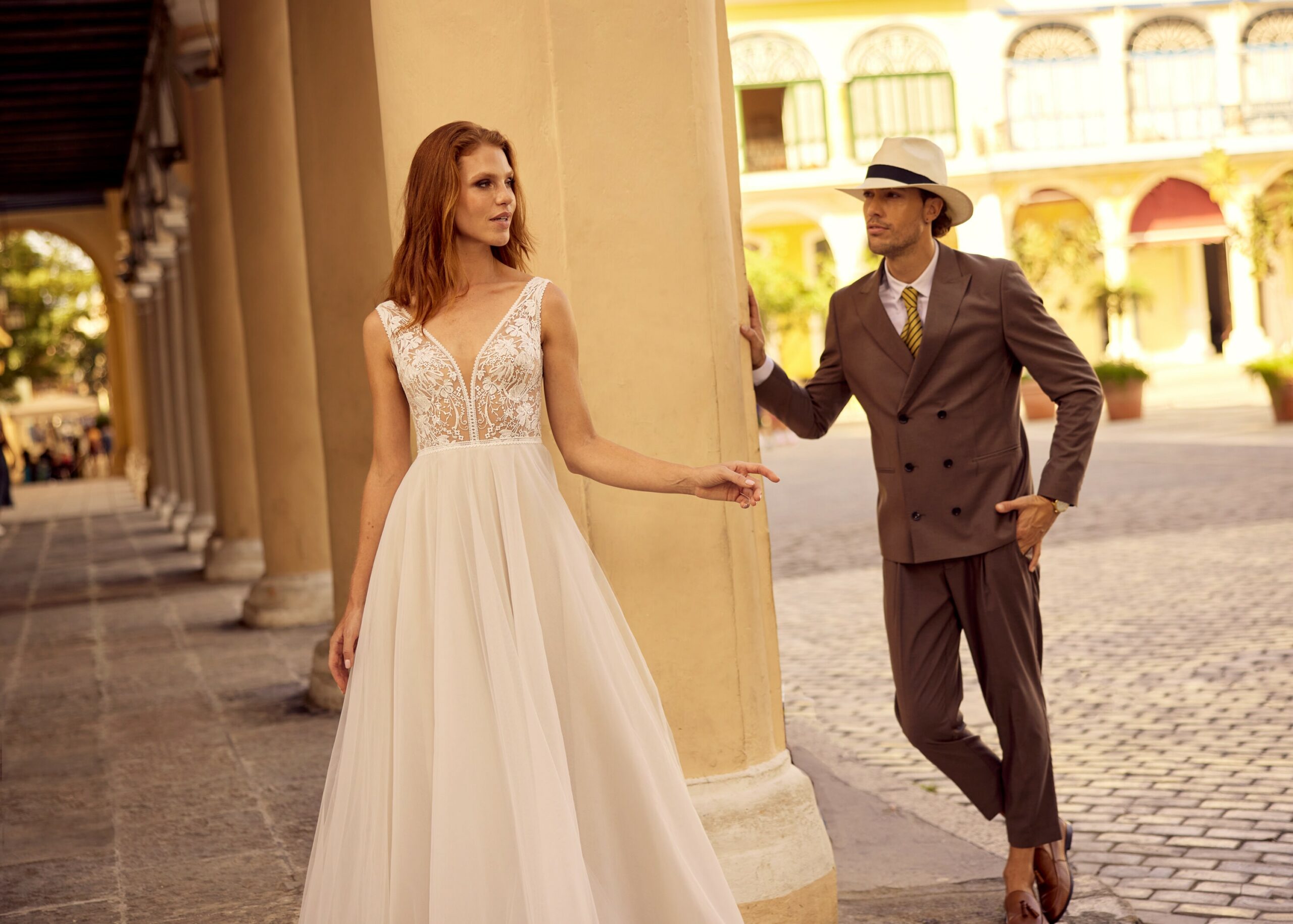 Hervé Paris Libre Lola-ZA robe de mariée blanche longue