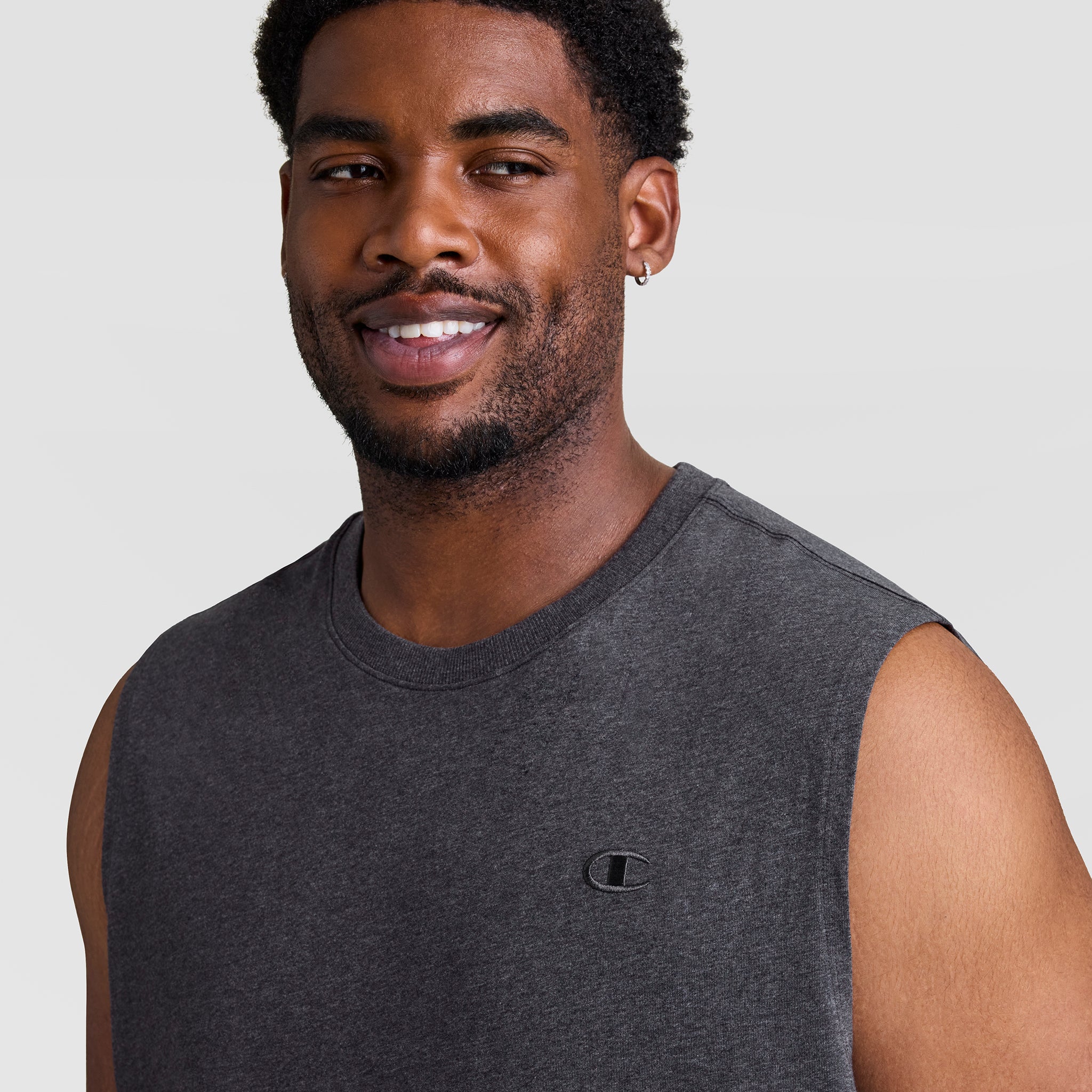 Champion Muscle Tank C Logo débardeur Granite Heather