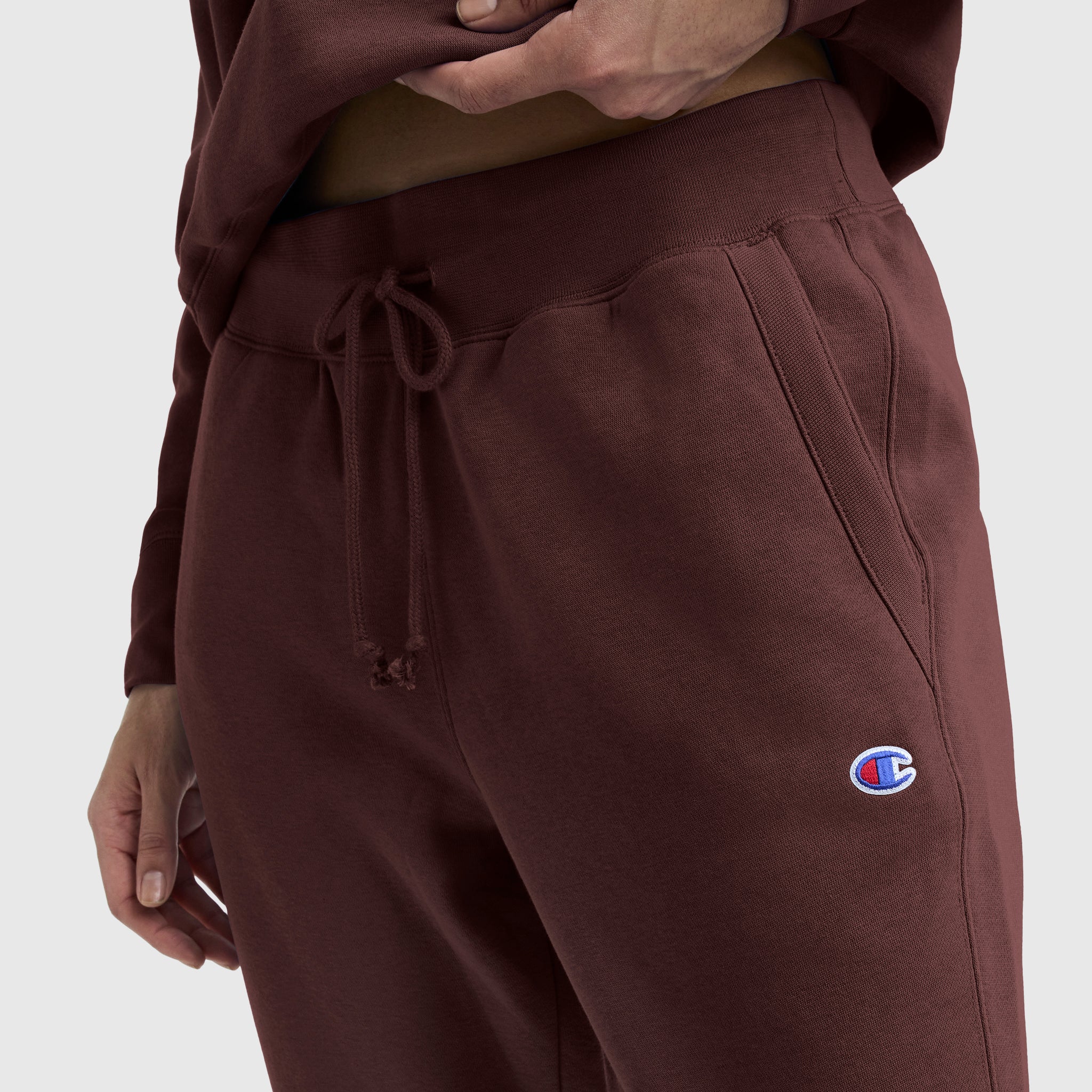 Champion Powerblend jogging droit marron molleton homme