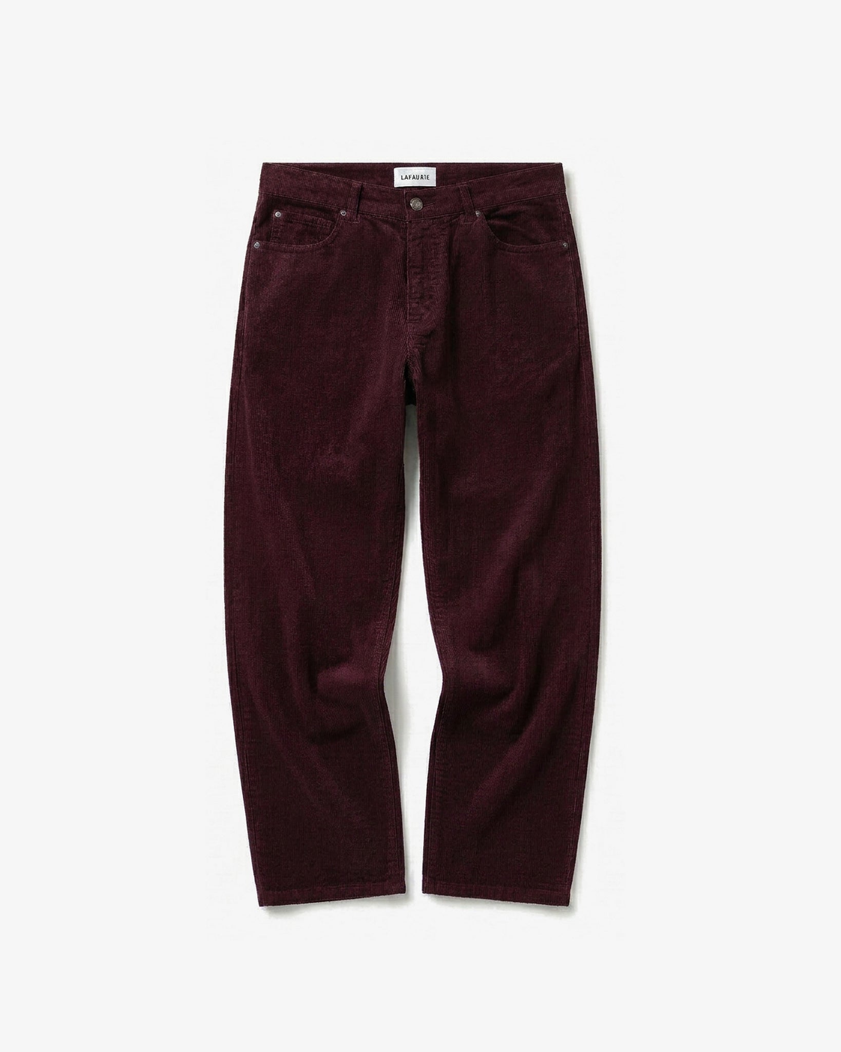 Lafaurie Cassius pantalon velours lie de vin coupe ajustée