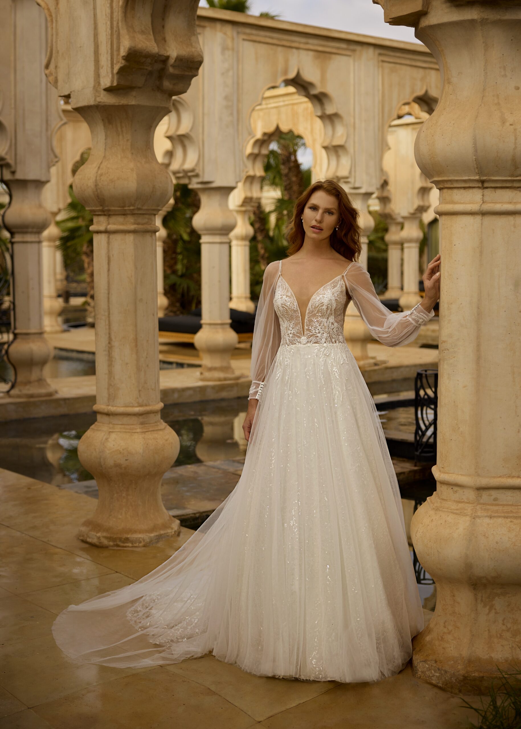 Hervé Paris Cherish Love Carina robe de mariée blanche longue