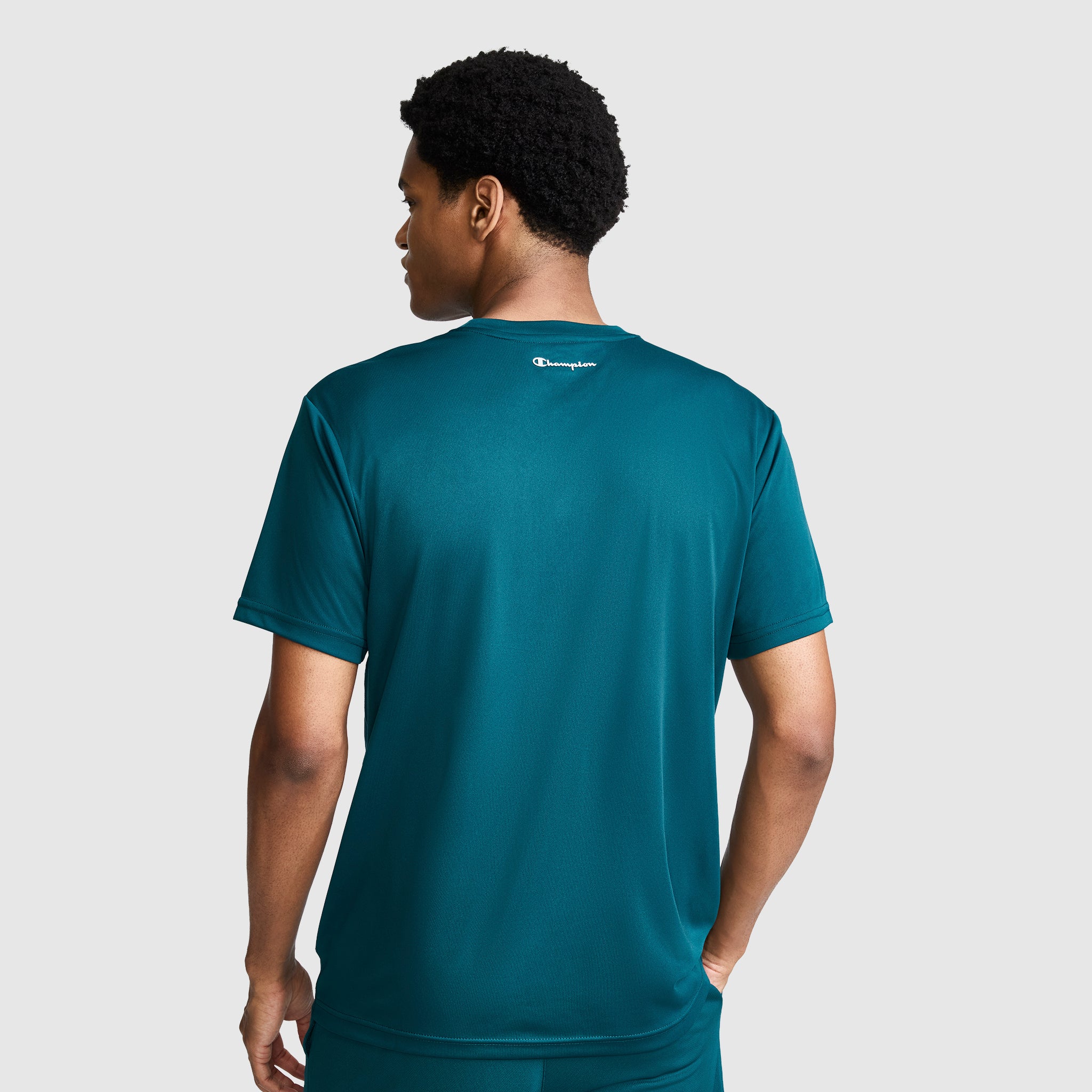 Champion Sport T-Shirt Reflective C Logo Deep Teal homme
