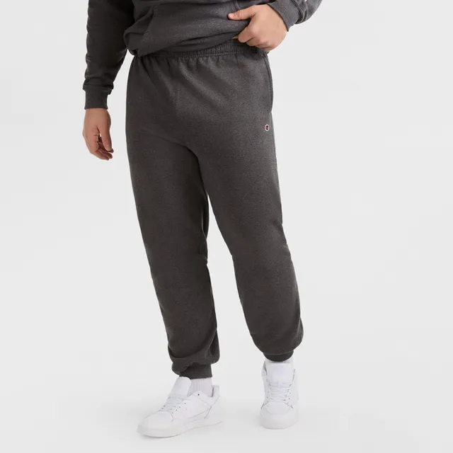 Champion Powerblend Jogger C Logo homme gris chiné grande taille