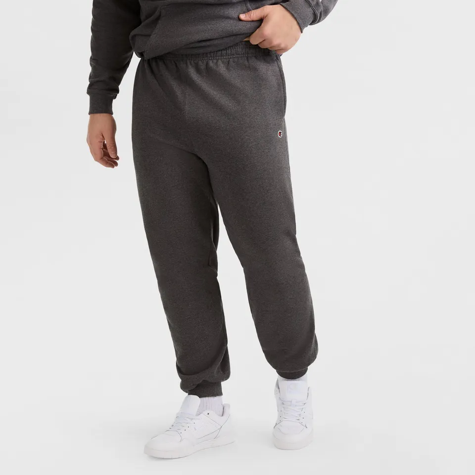 Champion Powerblend Jogger C Logo homme gris chiné grande taille