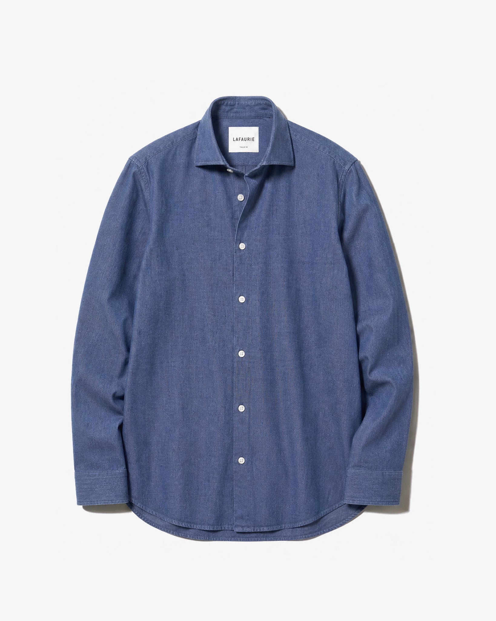 LAFAURIE MIO Denim Stone chemise homme coton coupe droite