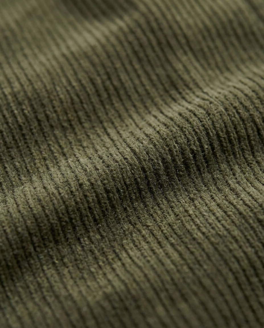 Lafaurie Dean pantalon velours homme vert mousse ajusté