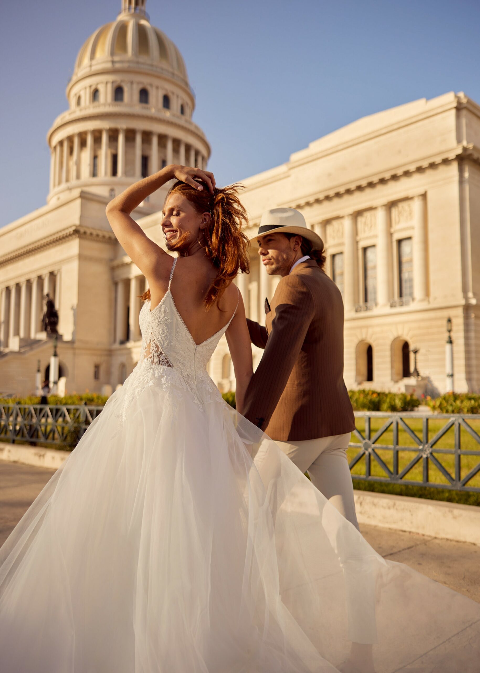 Hervé Paris Libre Lily robe de mariée fluide