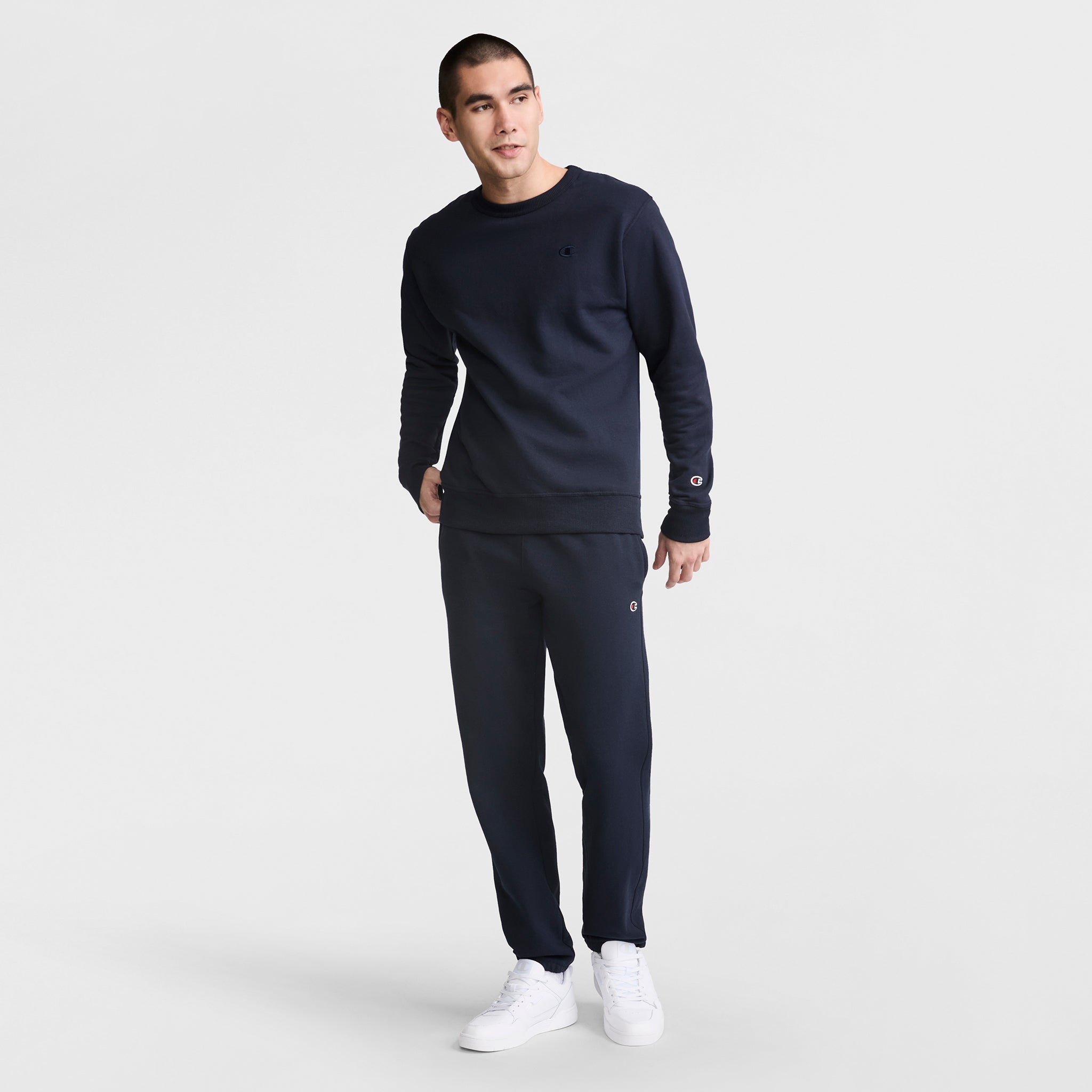 Champion Powerblend Cinched Bottom jogging bleu marine S molleton