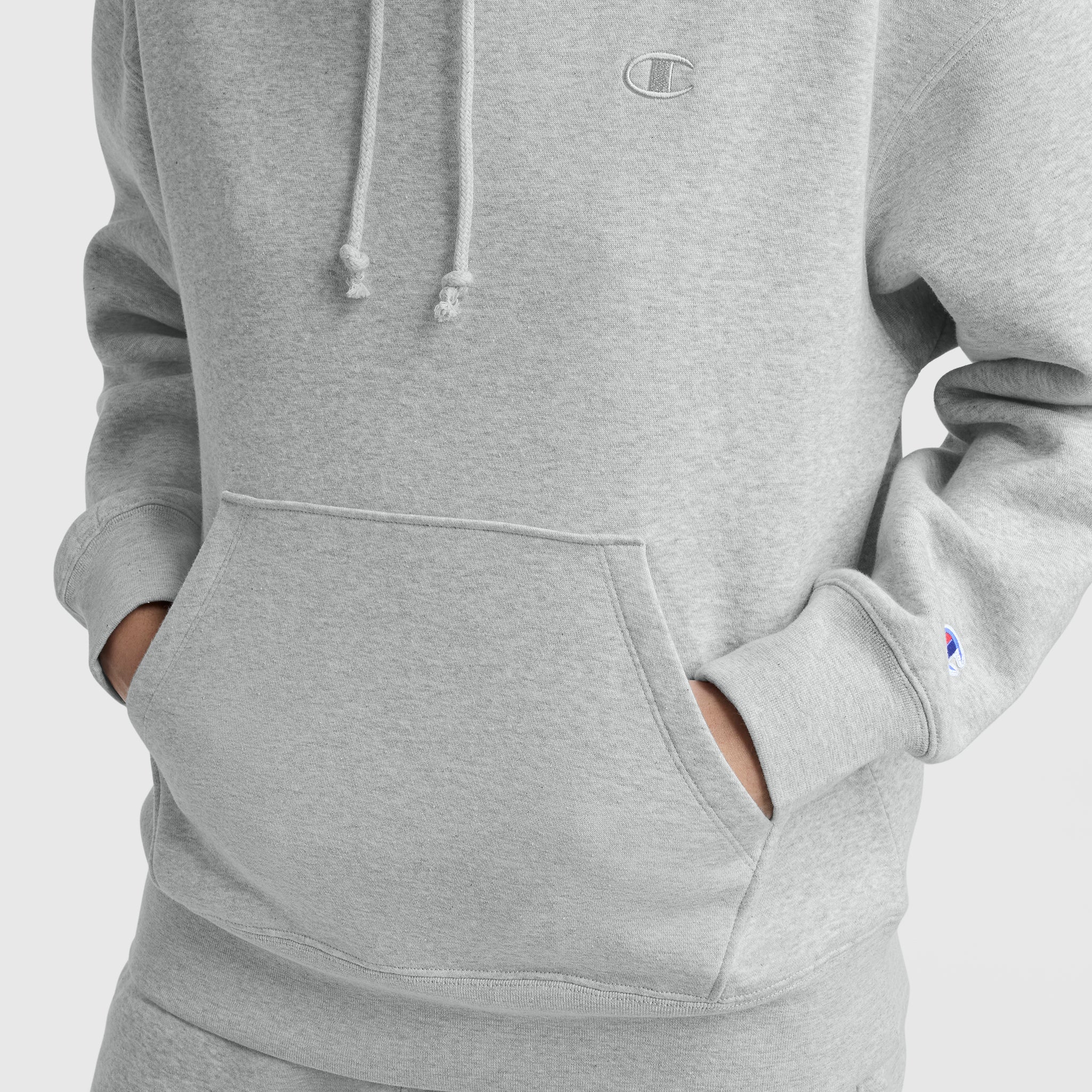 Champion Powerblend Freshman Hoodie sweat gris capuche