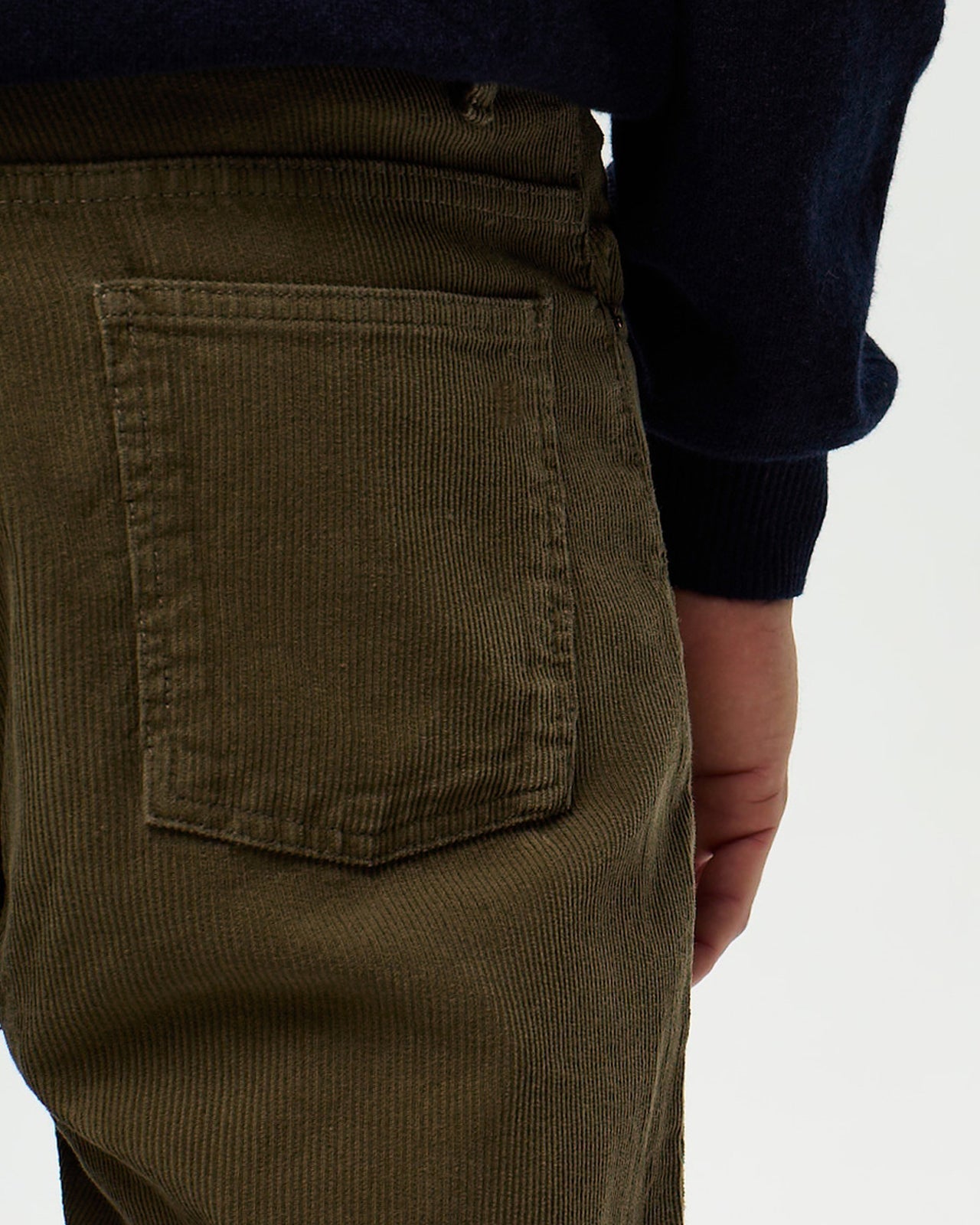 Lafaurie Dean pantalon velours homme vert mousse ajusté