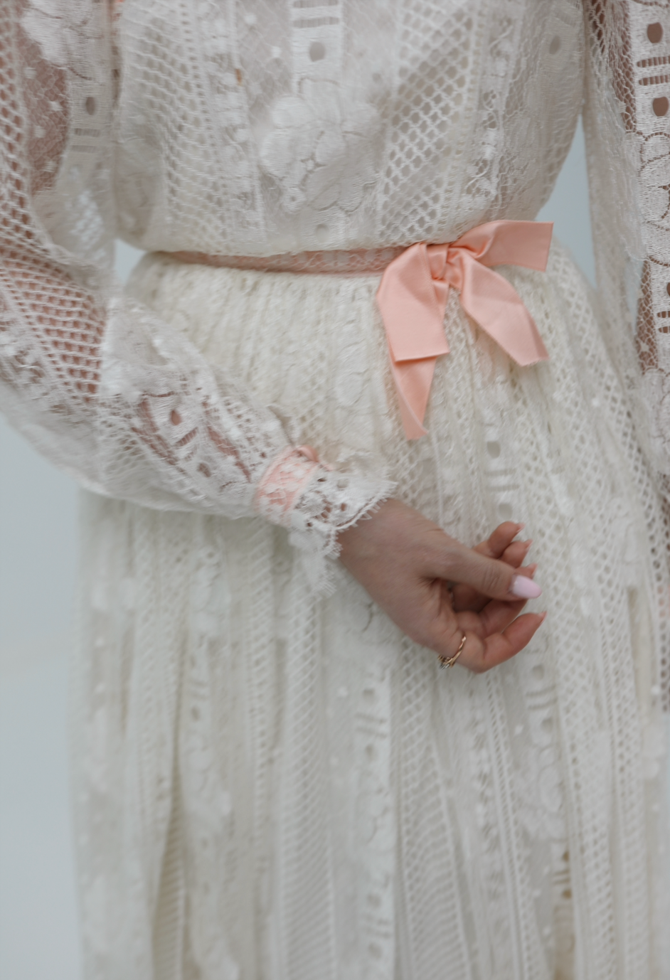 Solène Gisèle La mariée Robe Léontine robe dentelle 1975