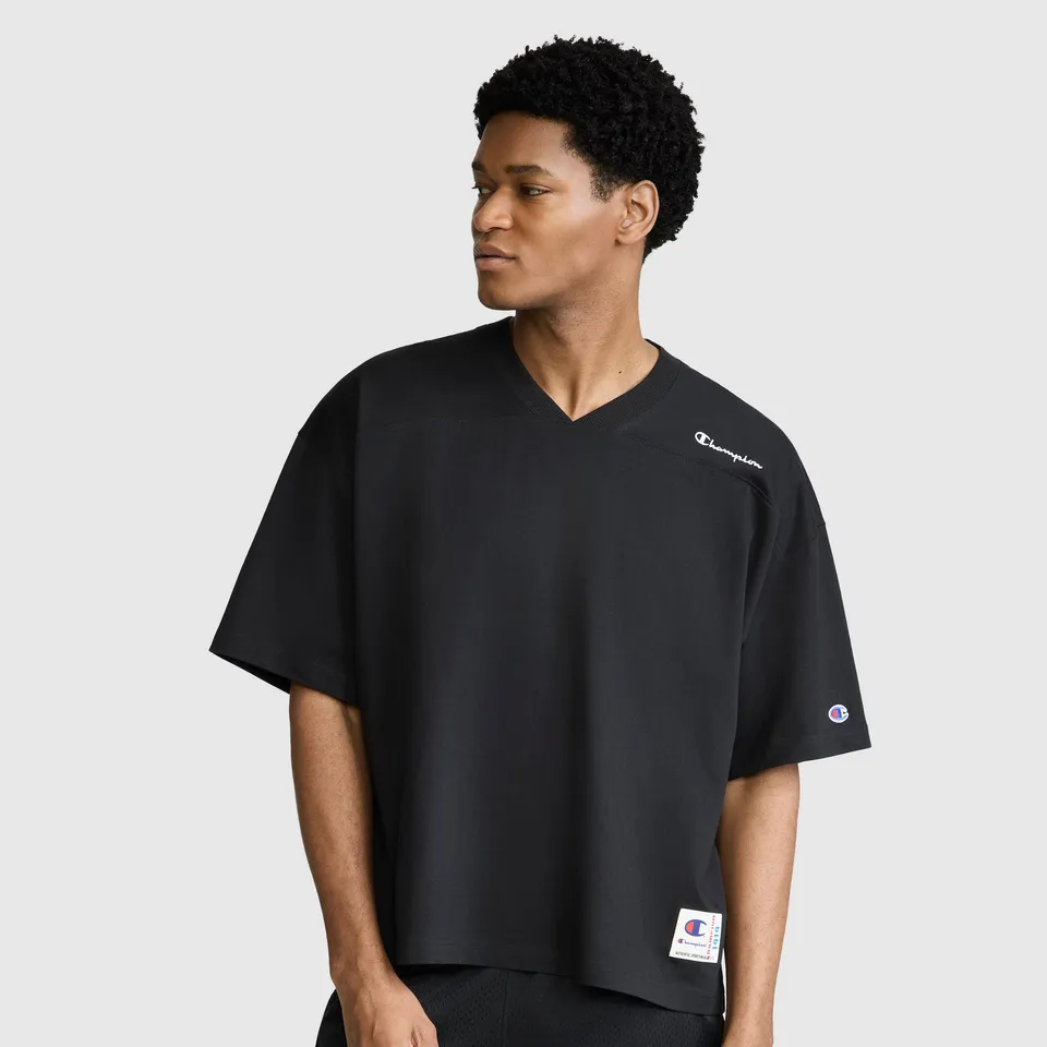 Champion Boxy T-Shirt coton manches courtes Noir