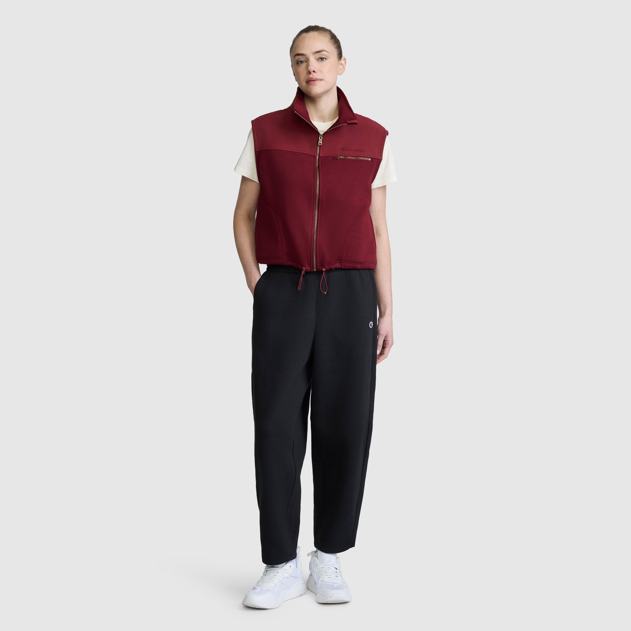 Champion Training Vest gilet bordeaux Cabernet molleton