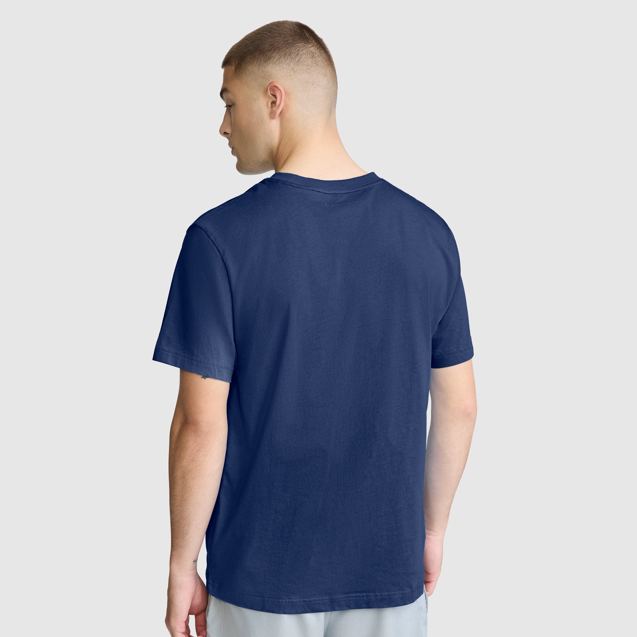 Champion Classic C Logo t-shirt homme Estate Blue coton