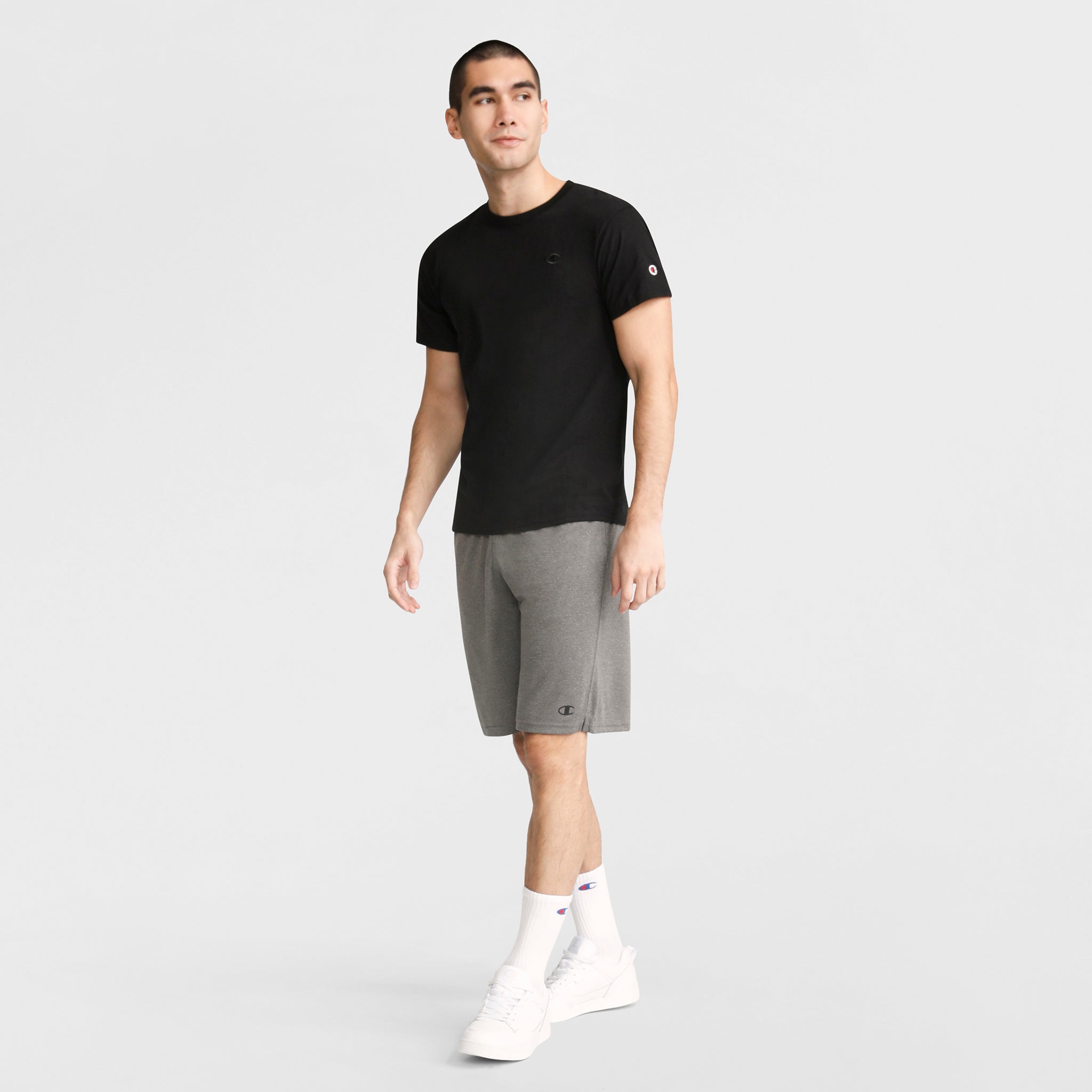 Champion Classic T-Shirt C Logo t-shirt homme Black coton