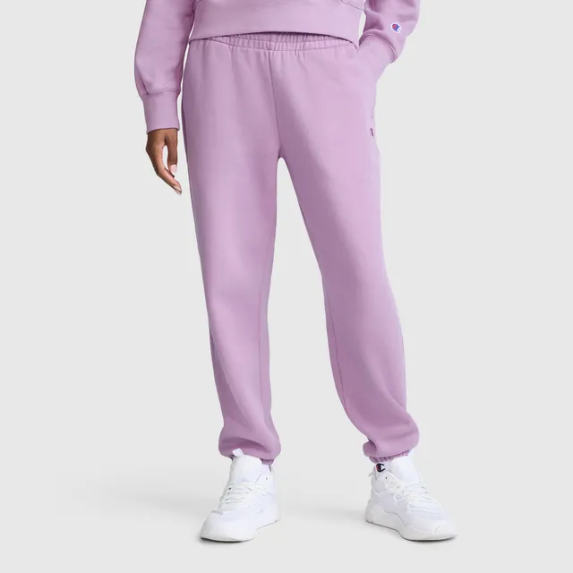 Champion Powerblend Oversized Sweatpants C Logo jogging femme Violet