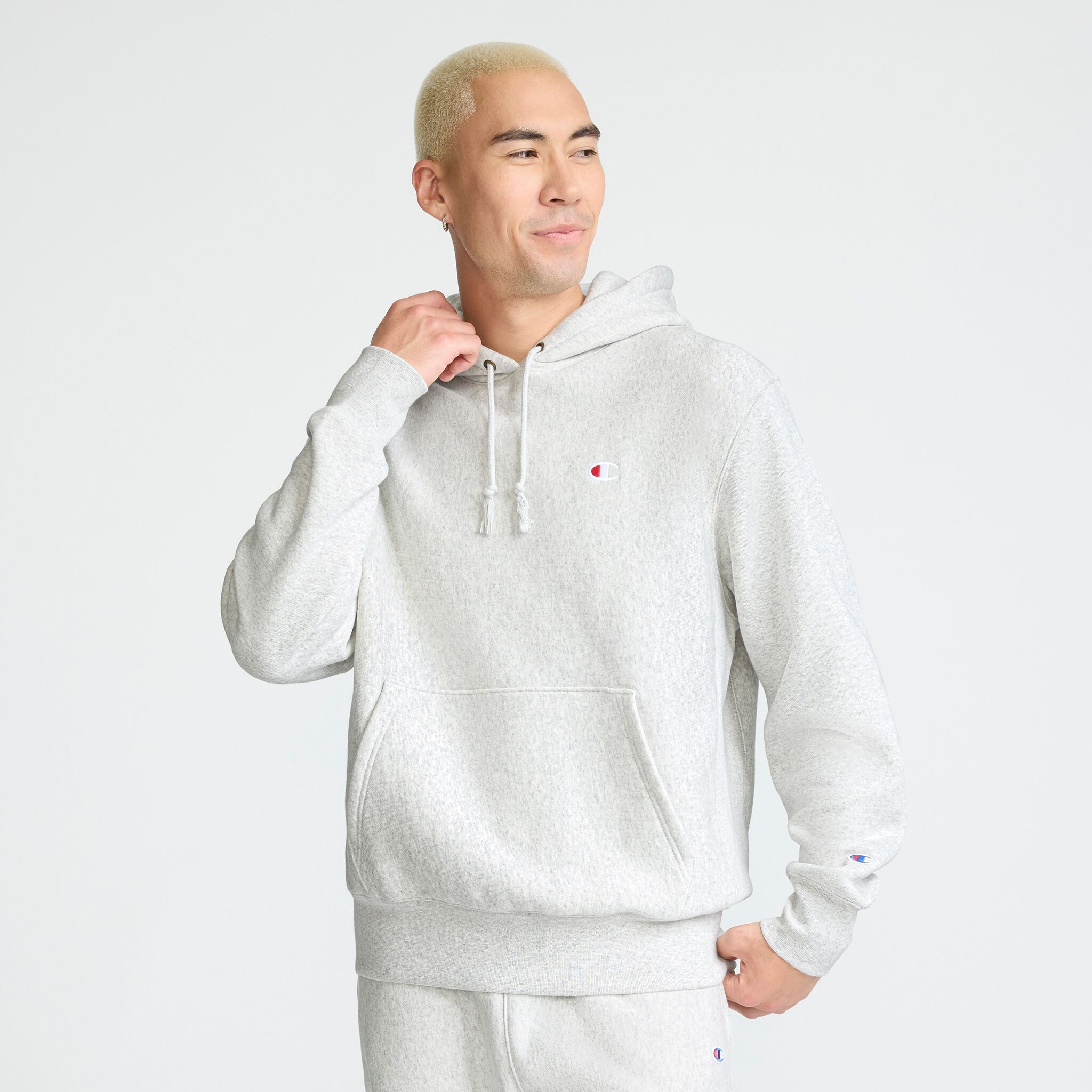 Champion Reverse Weave sweat capuche Platinum Silver épais