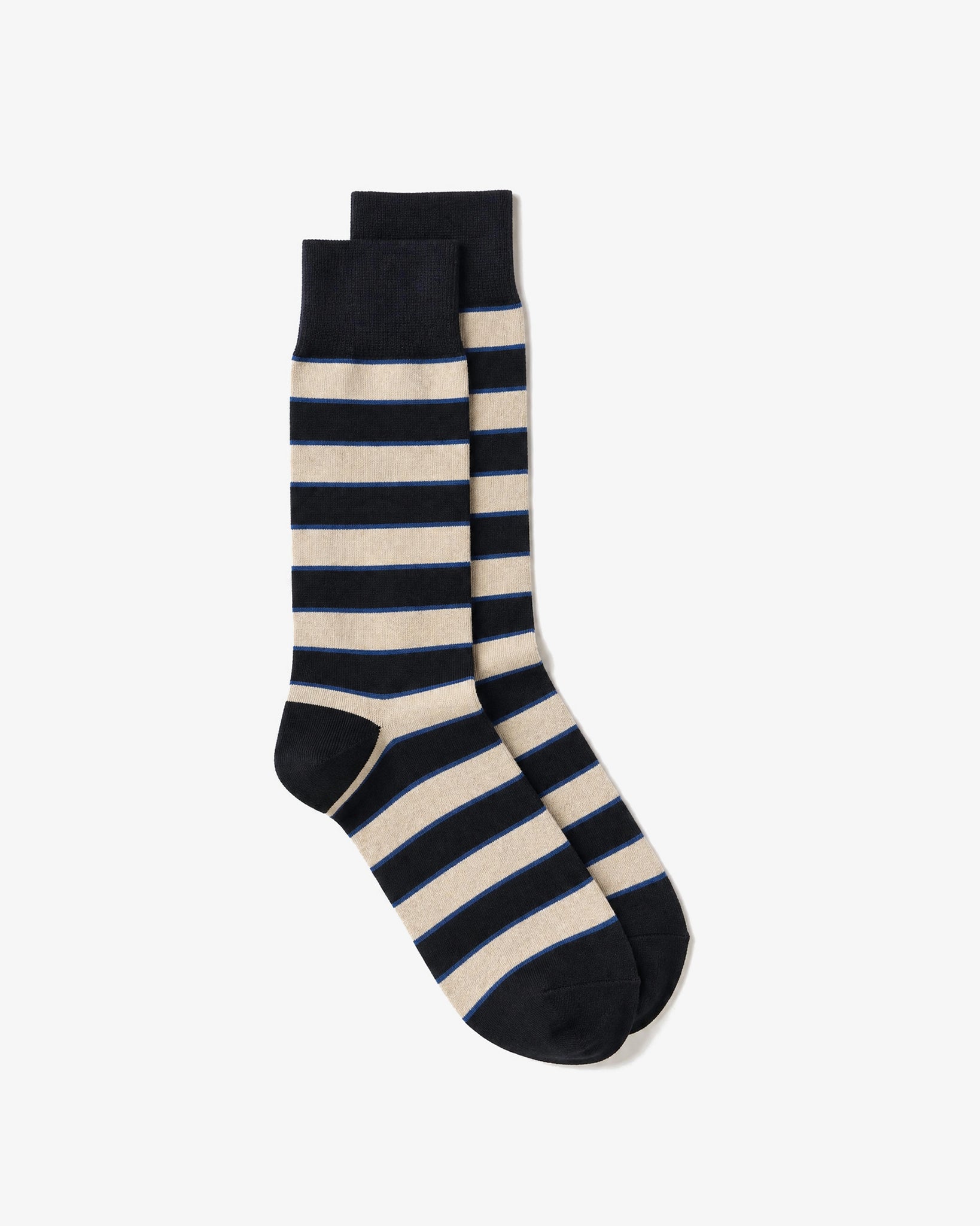 LAFAURIE FRANKIE Noir Ecru Klein chaussettes color block