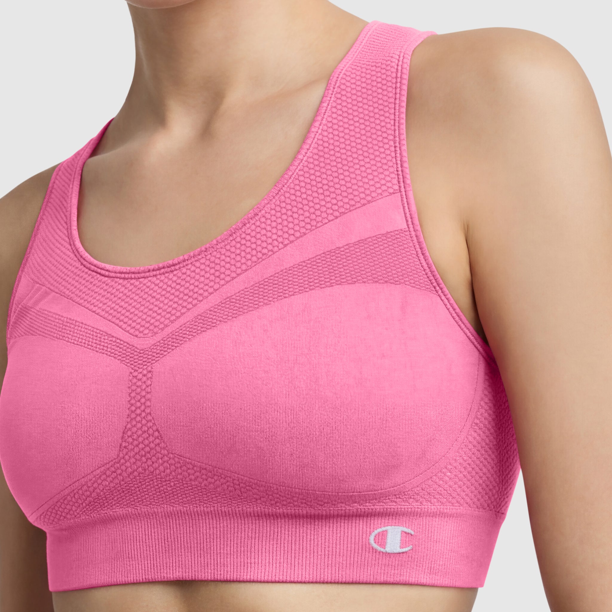 Champion Seamless Racerback Brassière de sport Pink Cosmos rose