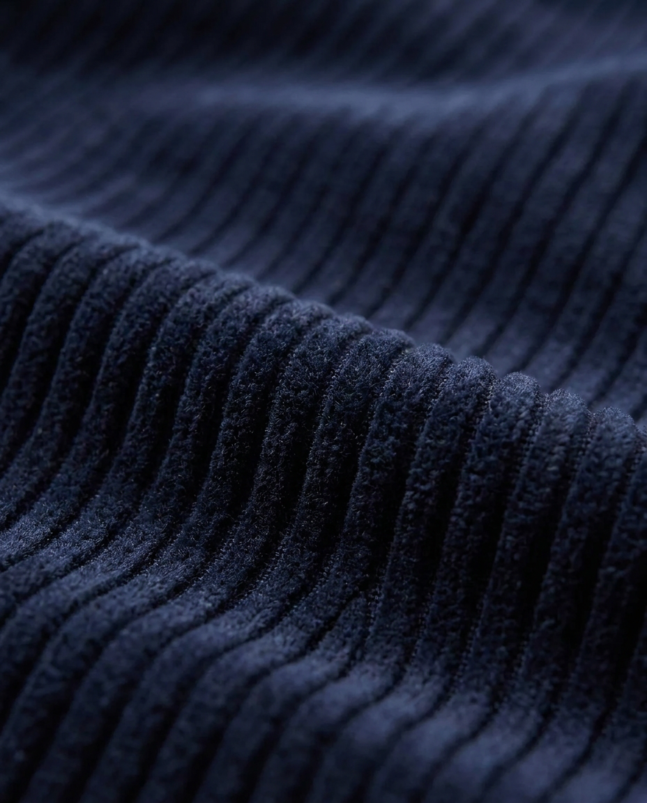LAFAURIE DEAN Pantalon velours Navy ajusté
