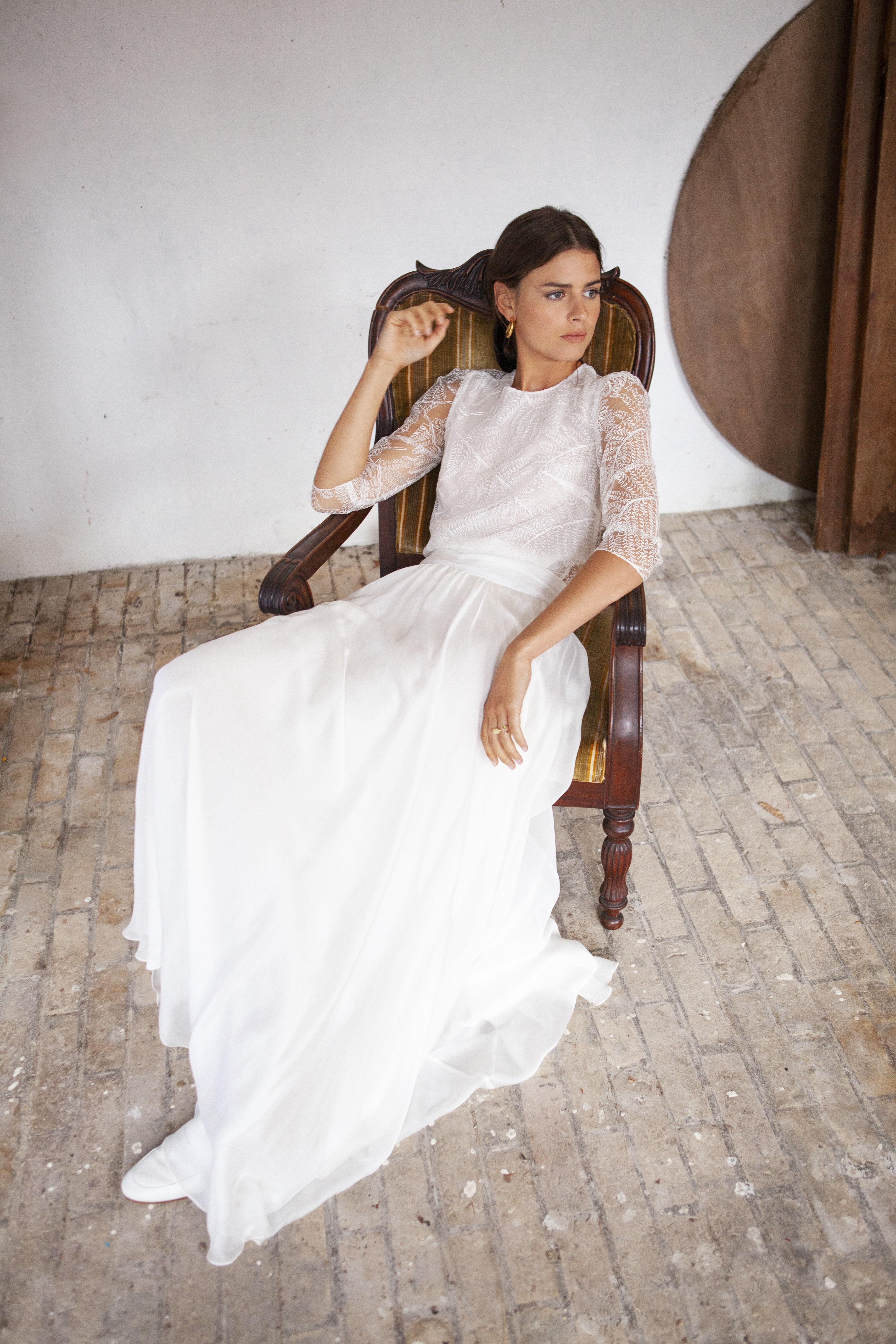 Maison Floret Prêt-à-marier Virgile top broderie bateau