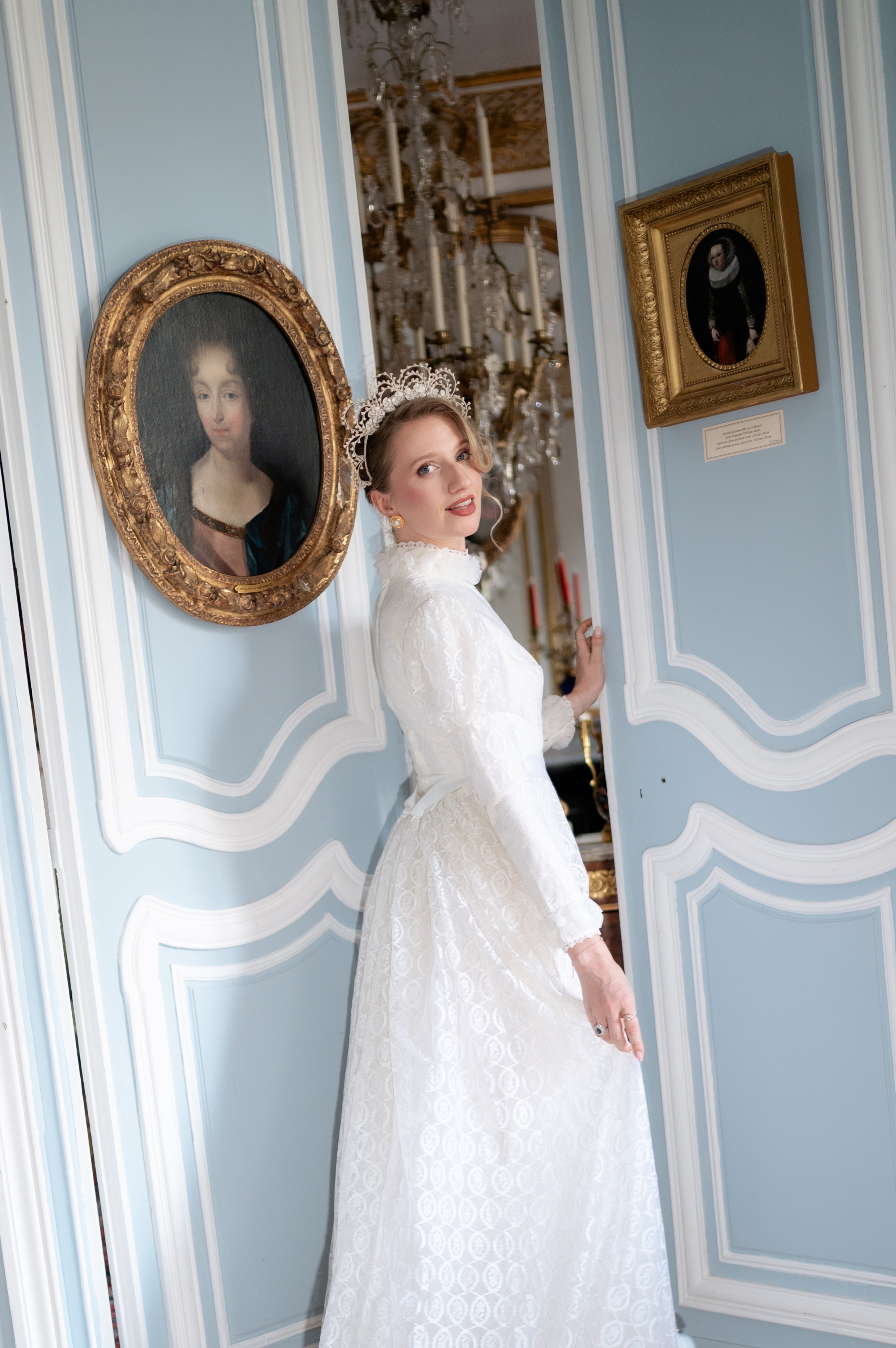 Solène Gisèle La mariée Henriette robe de mariée dentelle 36 traîne