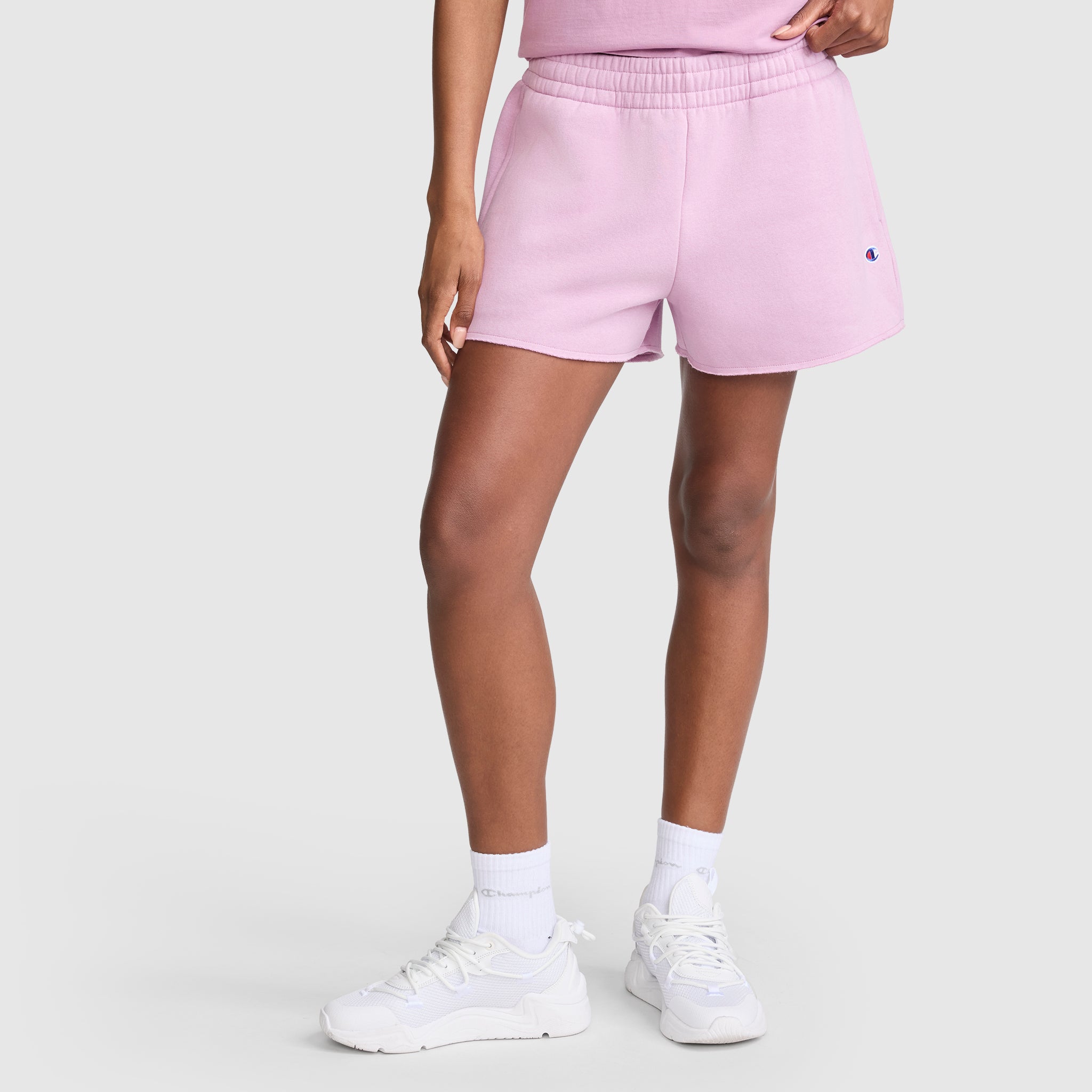 Champion Powerblend 3" C Logo short molleton violet Smoky Grape