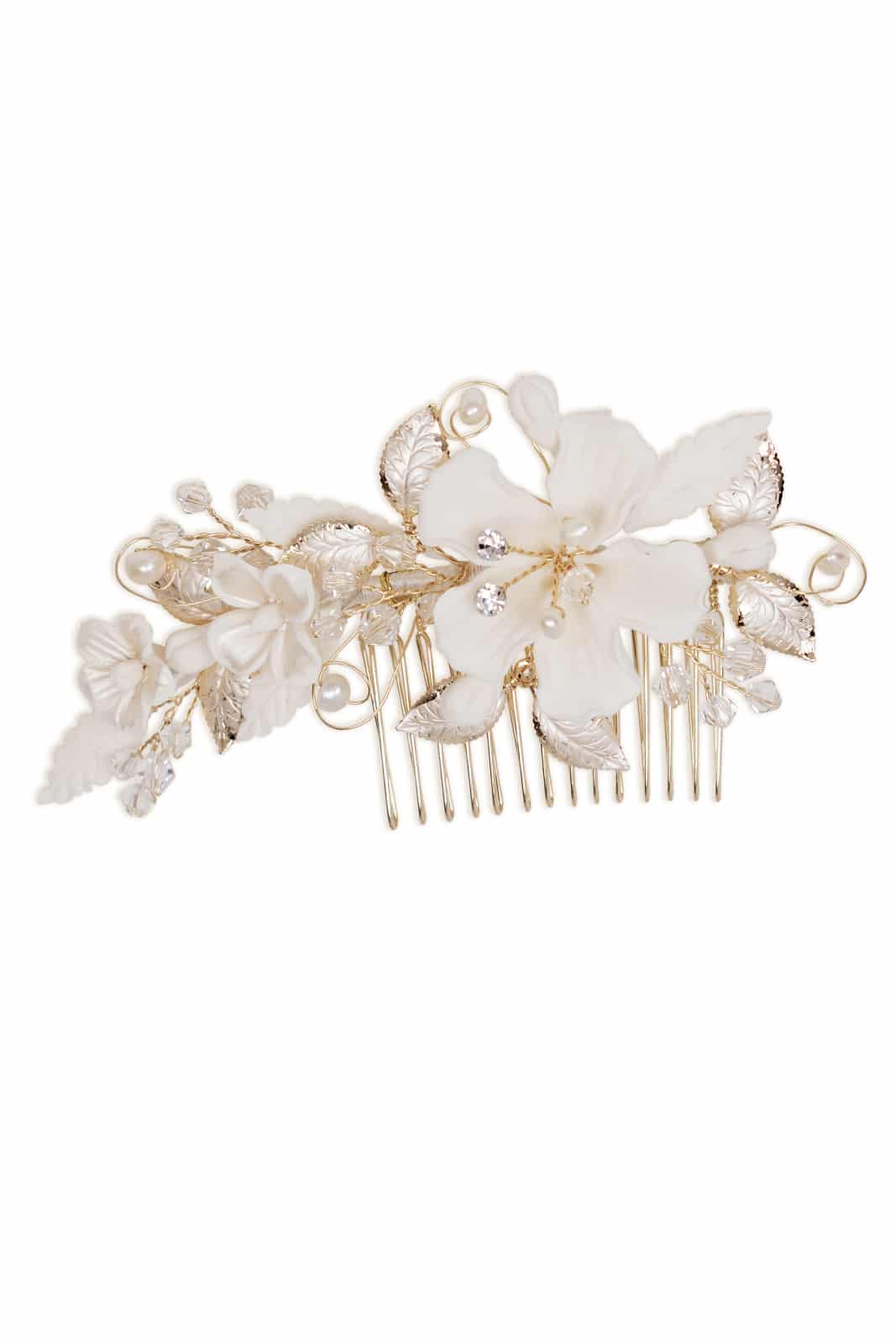 Le Jour de Notre Oui Peigne Fleuri accessoire cheveux mariage