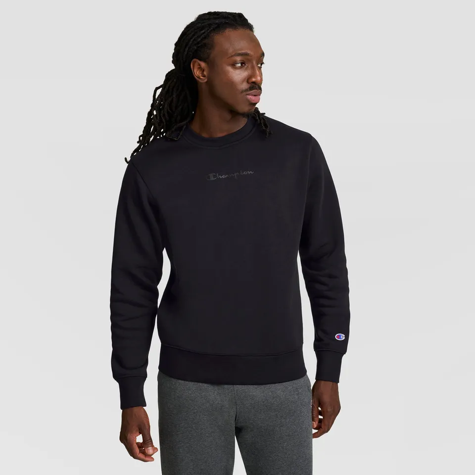 Champion Powerblend Crewneck sweat noir logo tonal