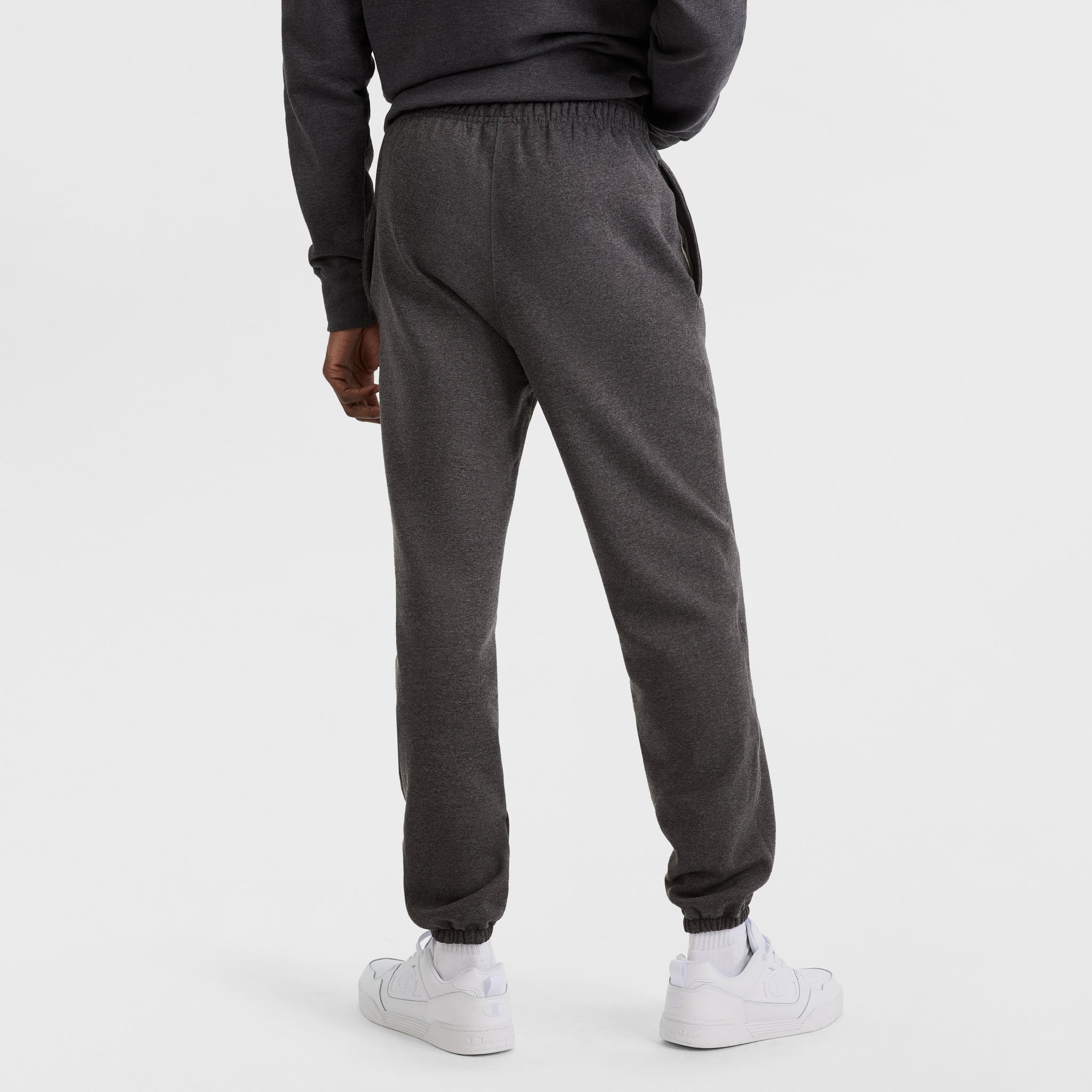 Champion Powerblend Cinched Bottom jogging gris S molleton coton