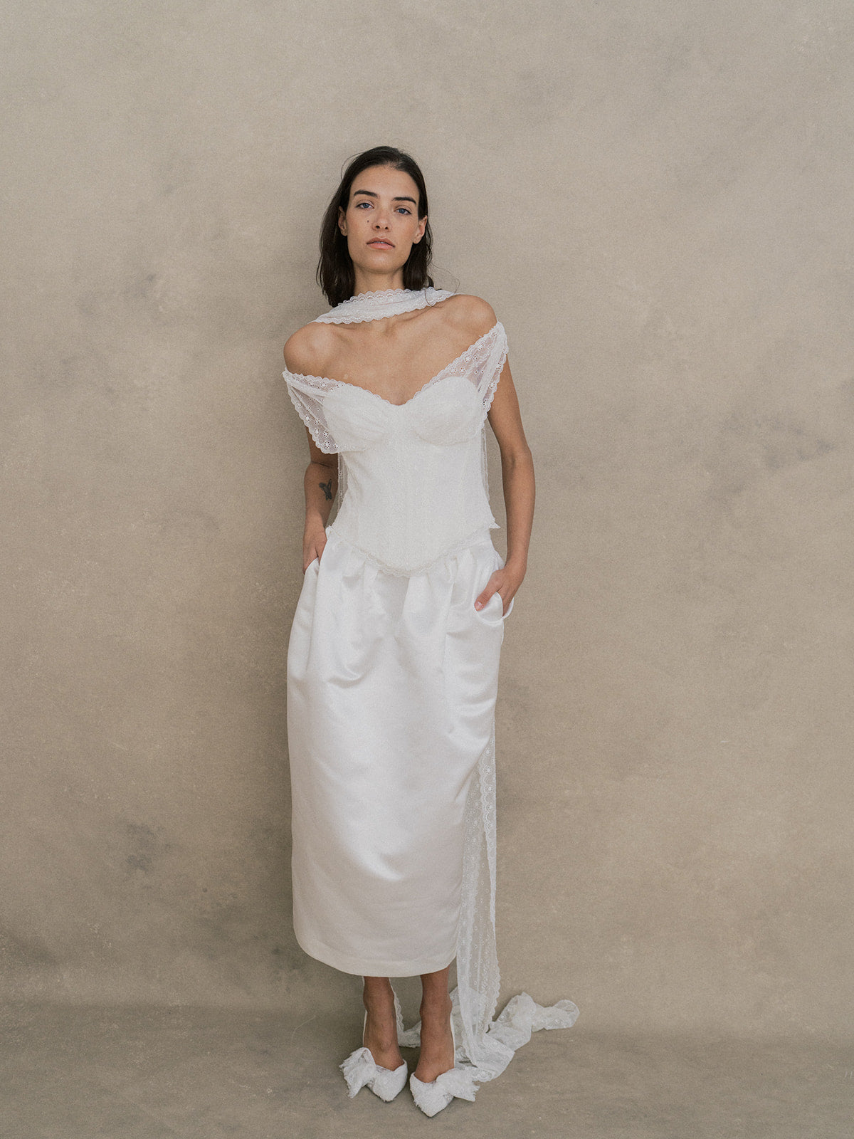 Rime Arodaky Evening Shay jupe satin taille 34 taille haute