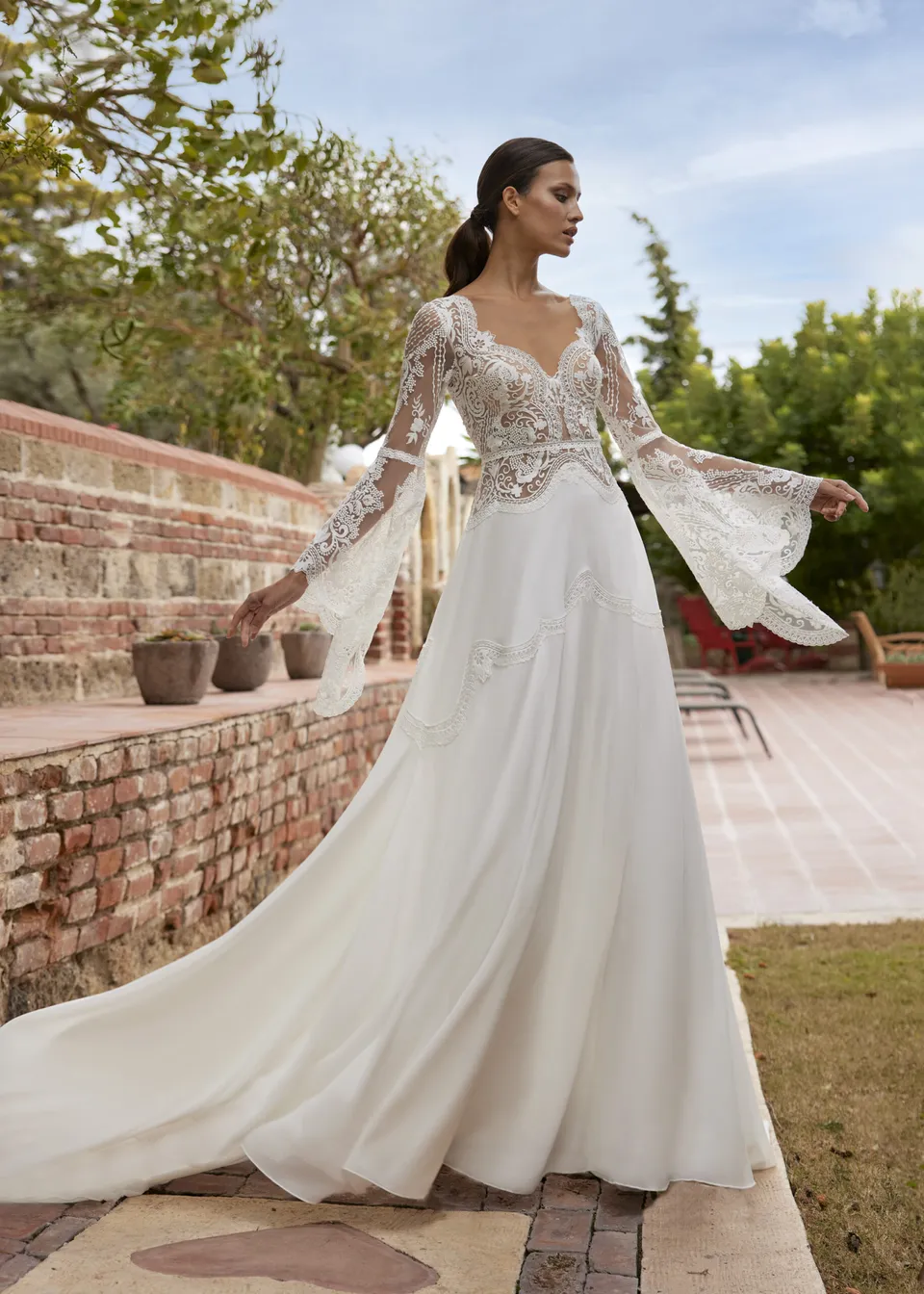Hervé Paris My Freedom Alexine robe de mariée ivoire fluide