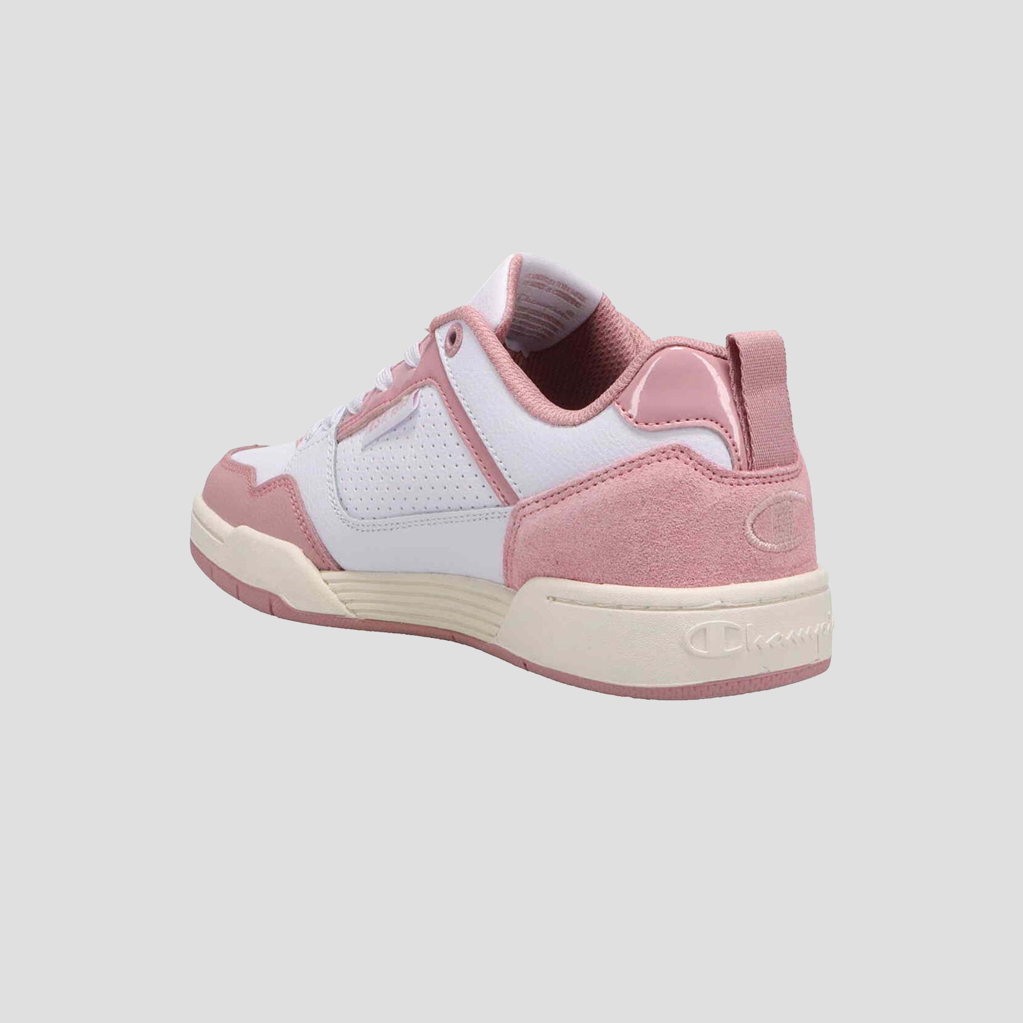 Champion 5-on-5 Low Baskets Femme White/Wow Pink Basses