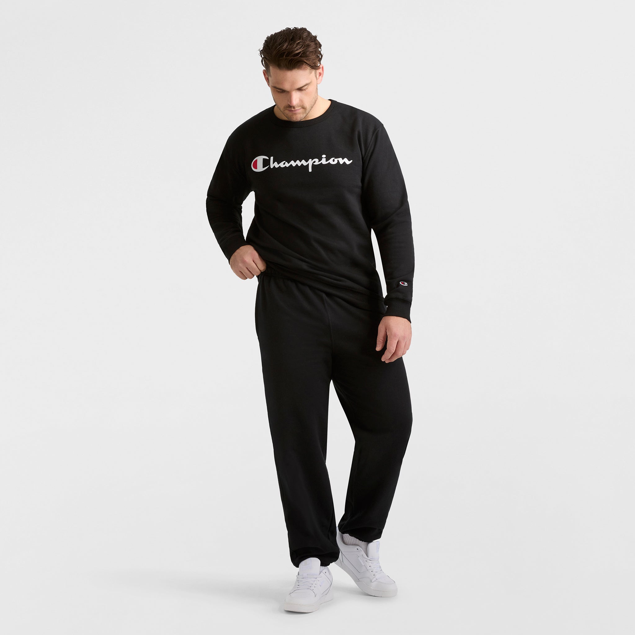 Champion Powerblend Pantalon Jogging Noir Cinched Bottom