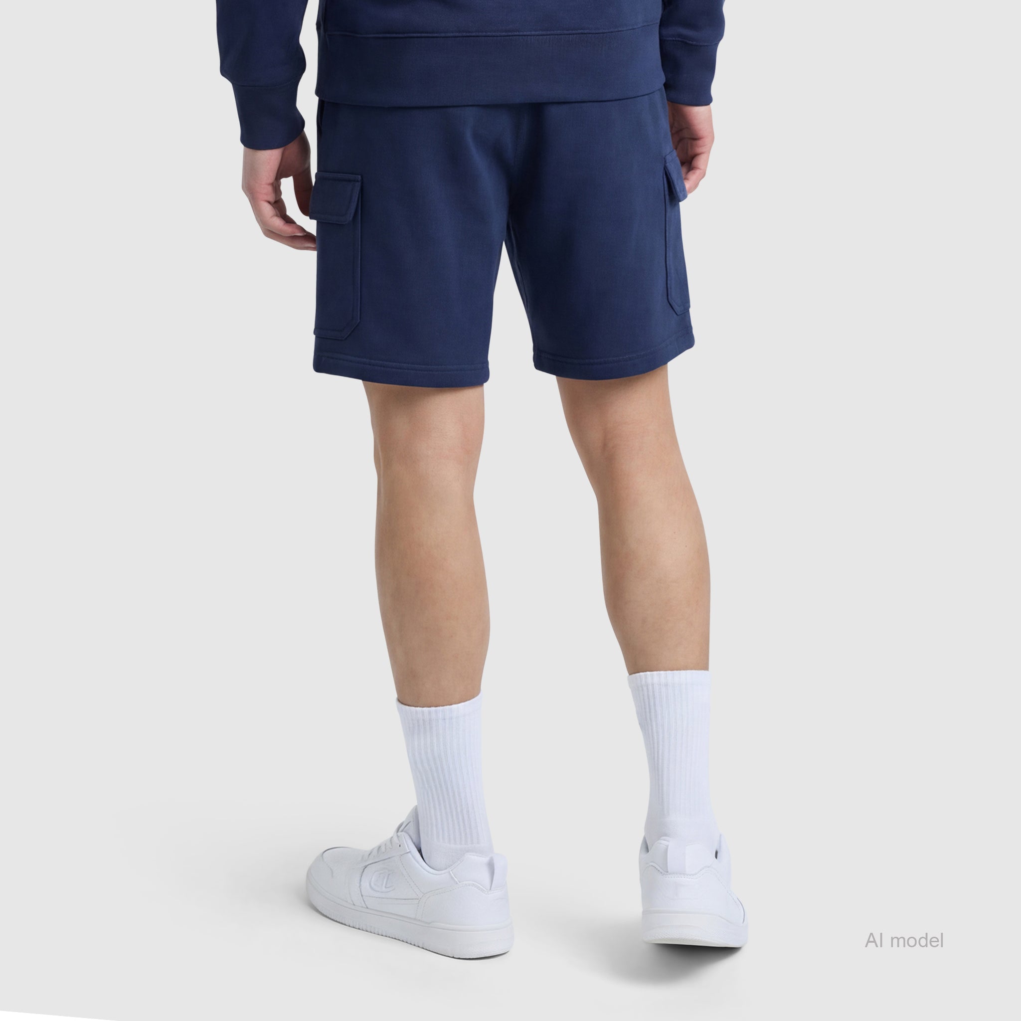 Champion 8" Fleece Cargo short molleton bleu depth