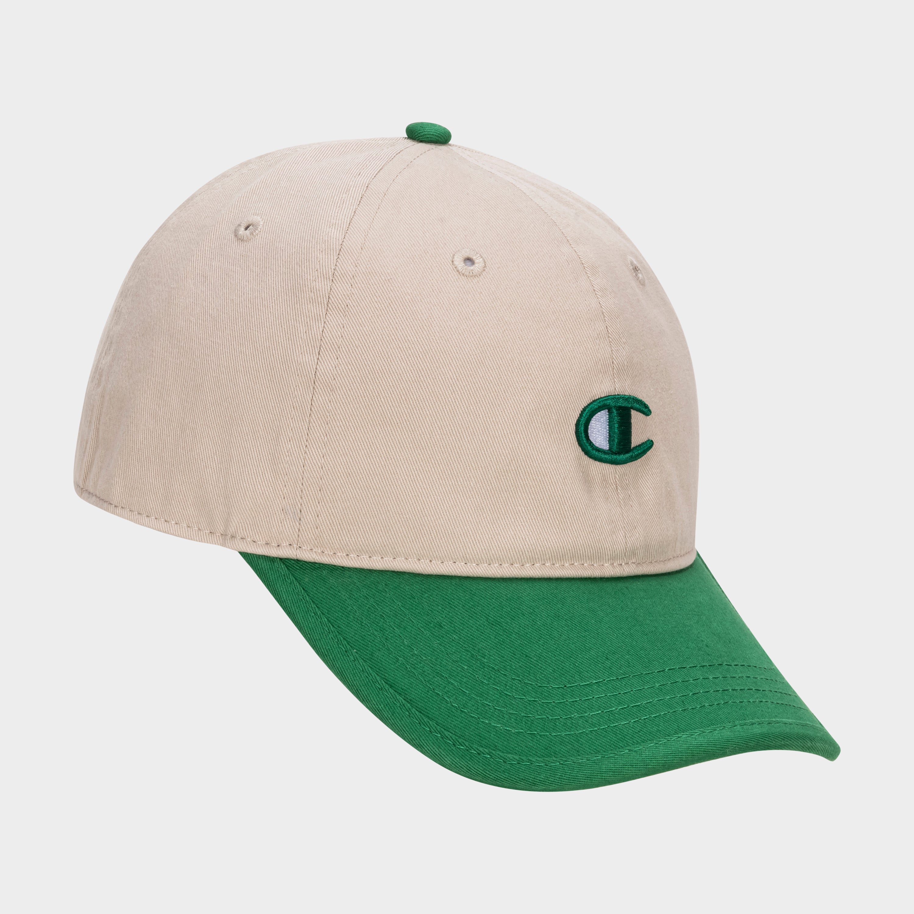Champion Briggs casquette baseball beige vert coton réglable