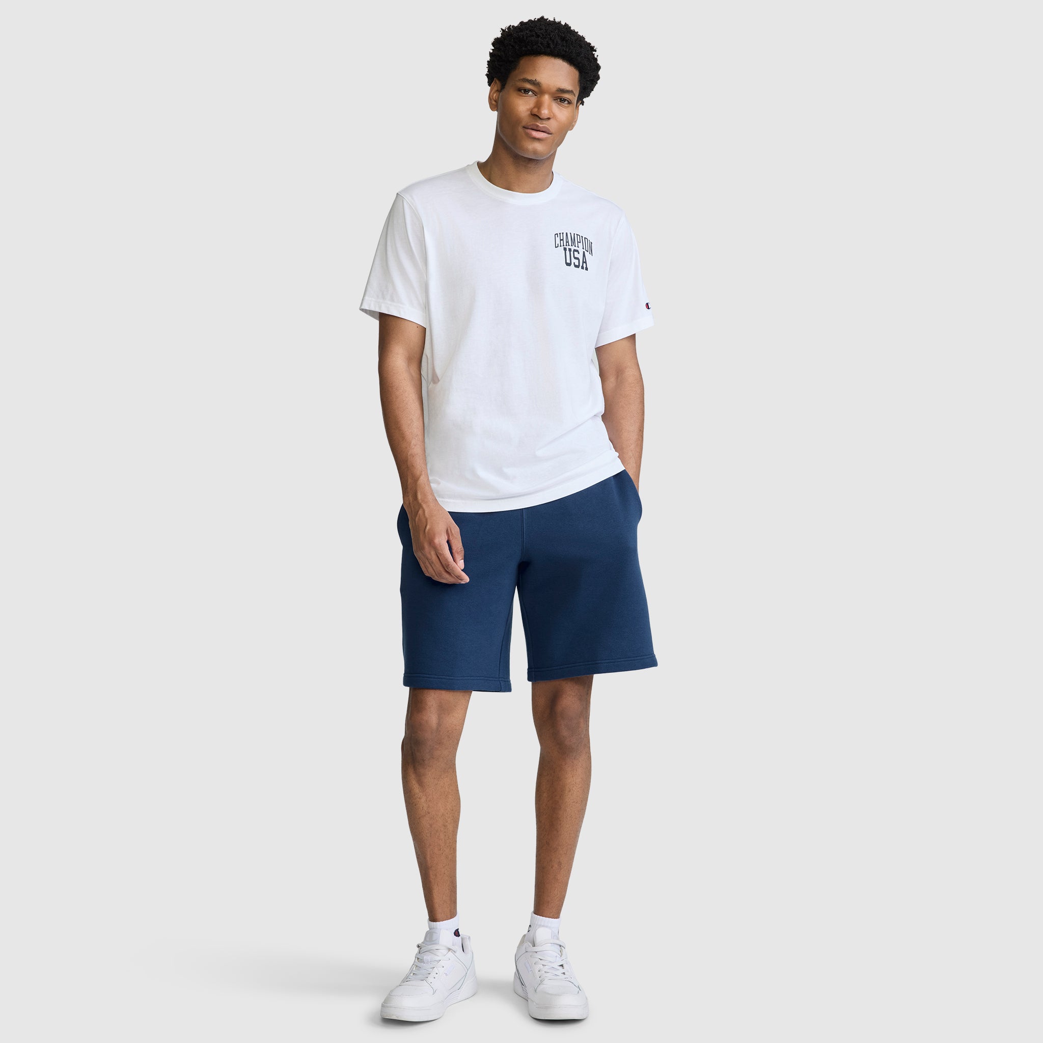 Champion USA T-Shirt Blanc Bright White