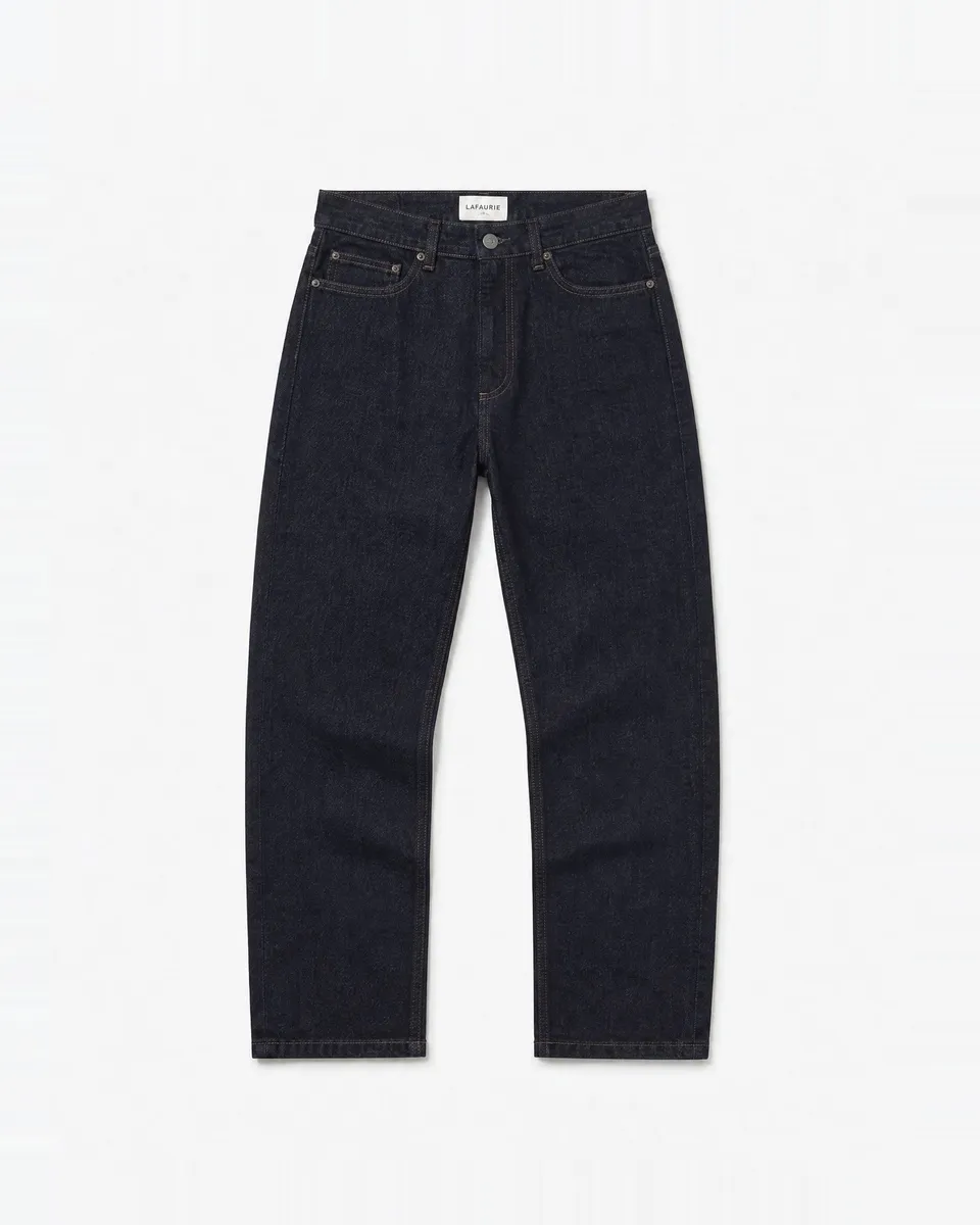 LAFAURIE BRADY jean droit denim rincé 100% coton