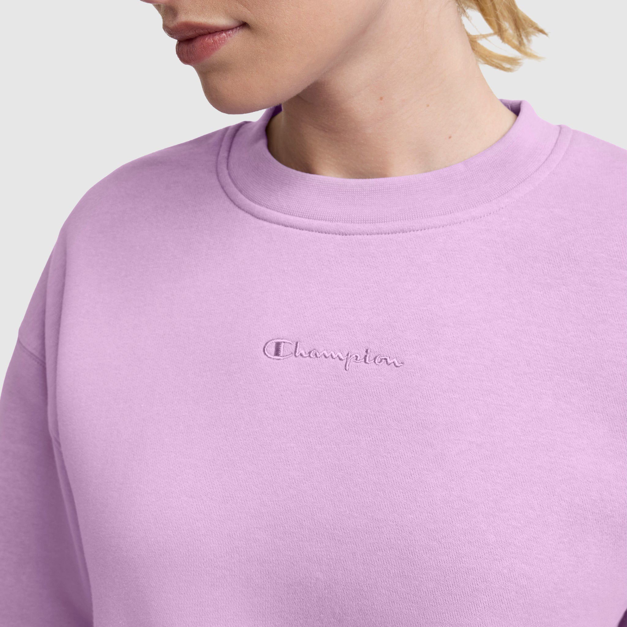 Champion Powerblend Crewneck Sweatshirt sweat femme Smoky Grape