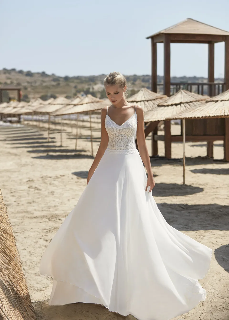 Hervé Paris Boho Valberg robe de mariée blanche
