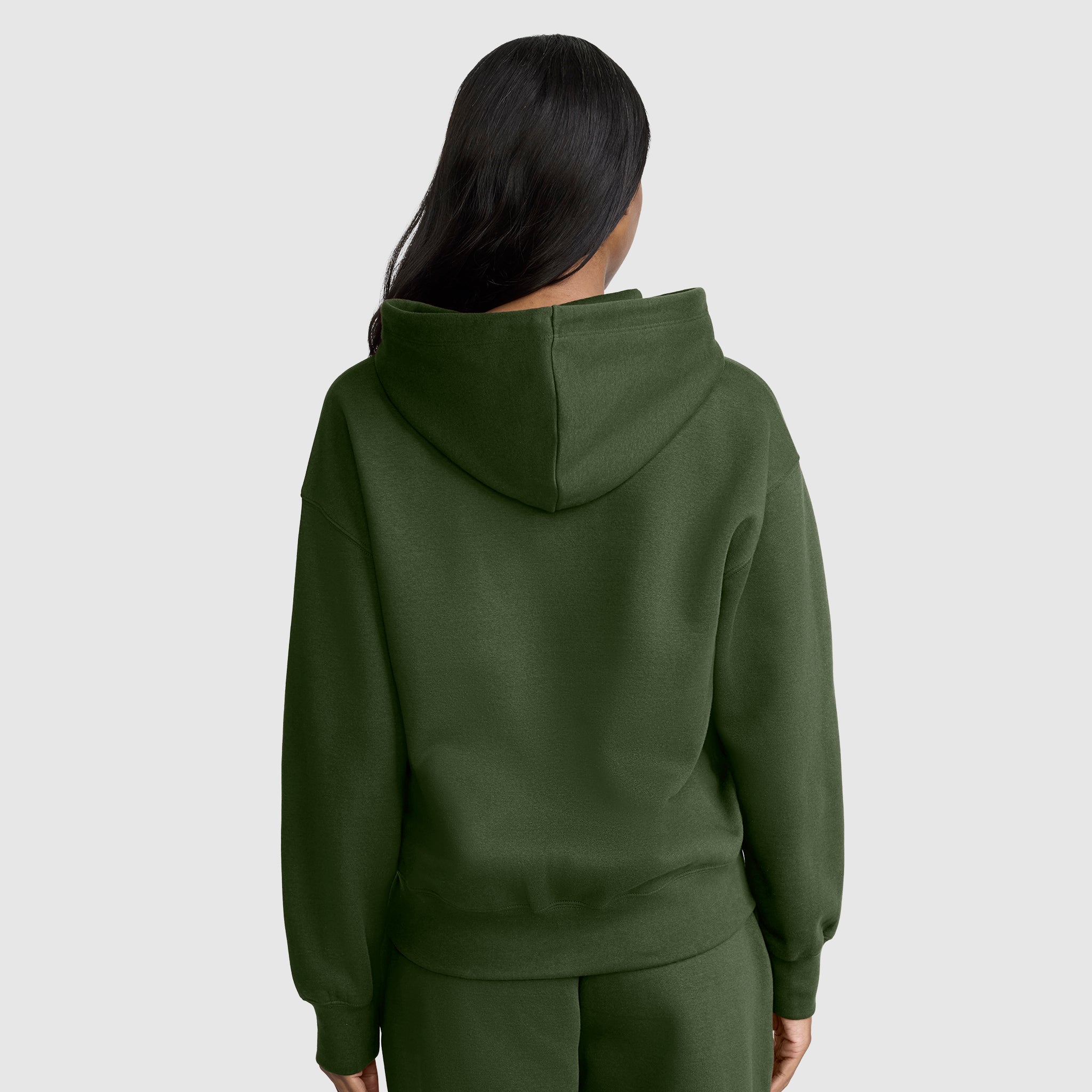 Champion Powerblend sweat zippé femme vert molleton