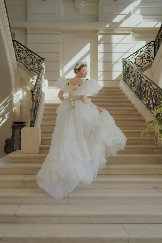 Solène Gisèle La mariée Robe Alina robe dentelle ivoire 36/38