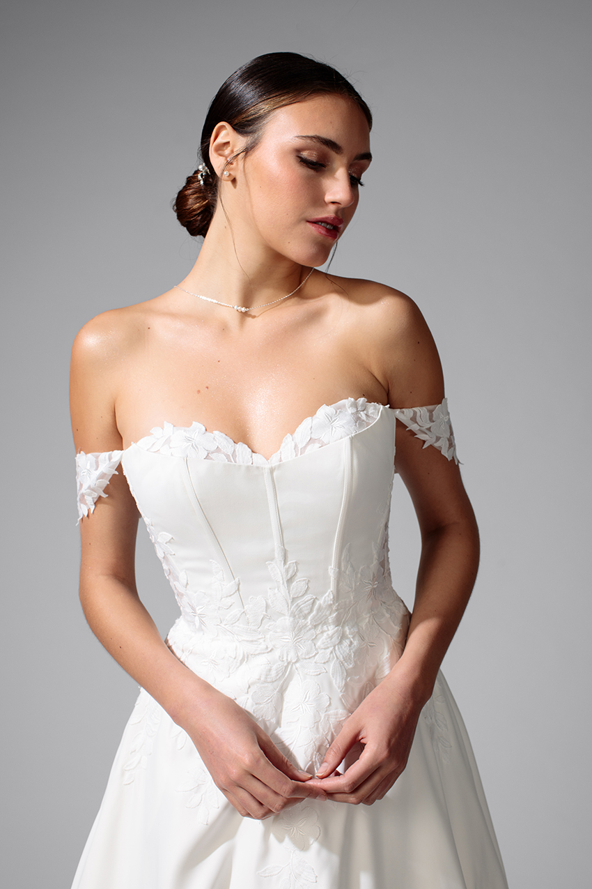 Le Jour de Notre Oui DÉLINE robe de mariée blanche cérémonie