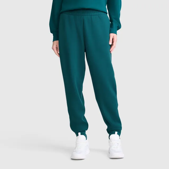 Champion Taper Leg jogger femme vert sarcelle zip
