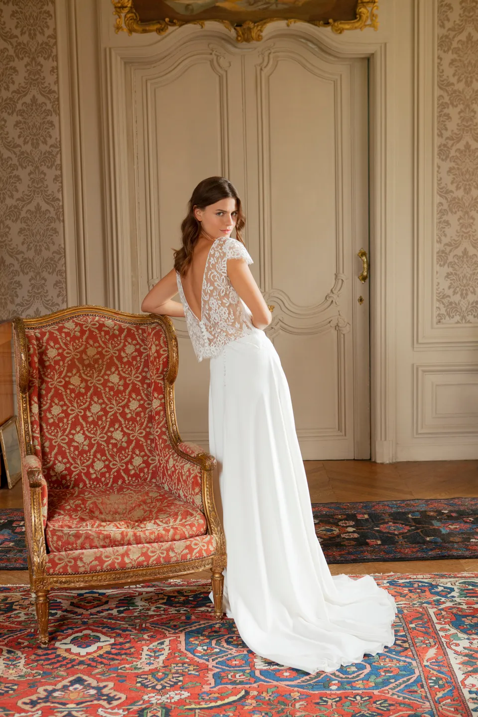 Maison Floret Prêt-à-marier Ferdinand top dentelle de Calais
