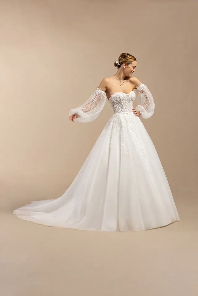 Le Jour de Notre Oui Bamba robe de mariée blanche