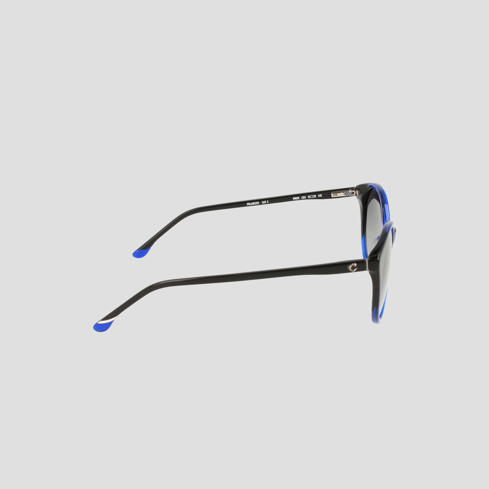 Champion Flirty Round lunettes de soleil bleu polarisées Trans Sapphire